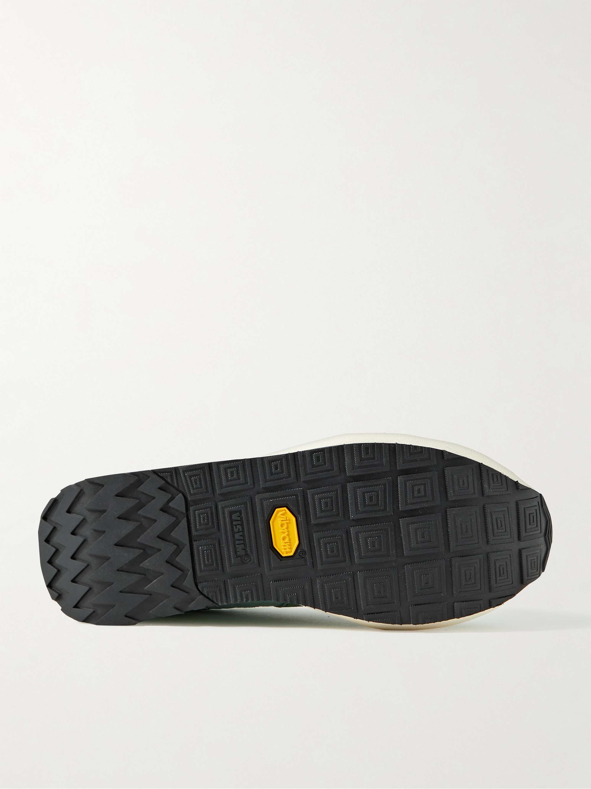 VISVIM FKT Runner Suede and Leather-Trimmed Nylon-Blend Sneakers