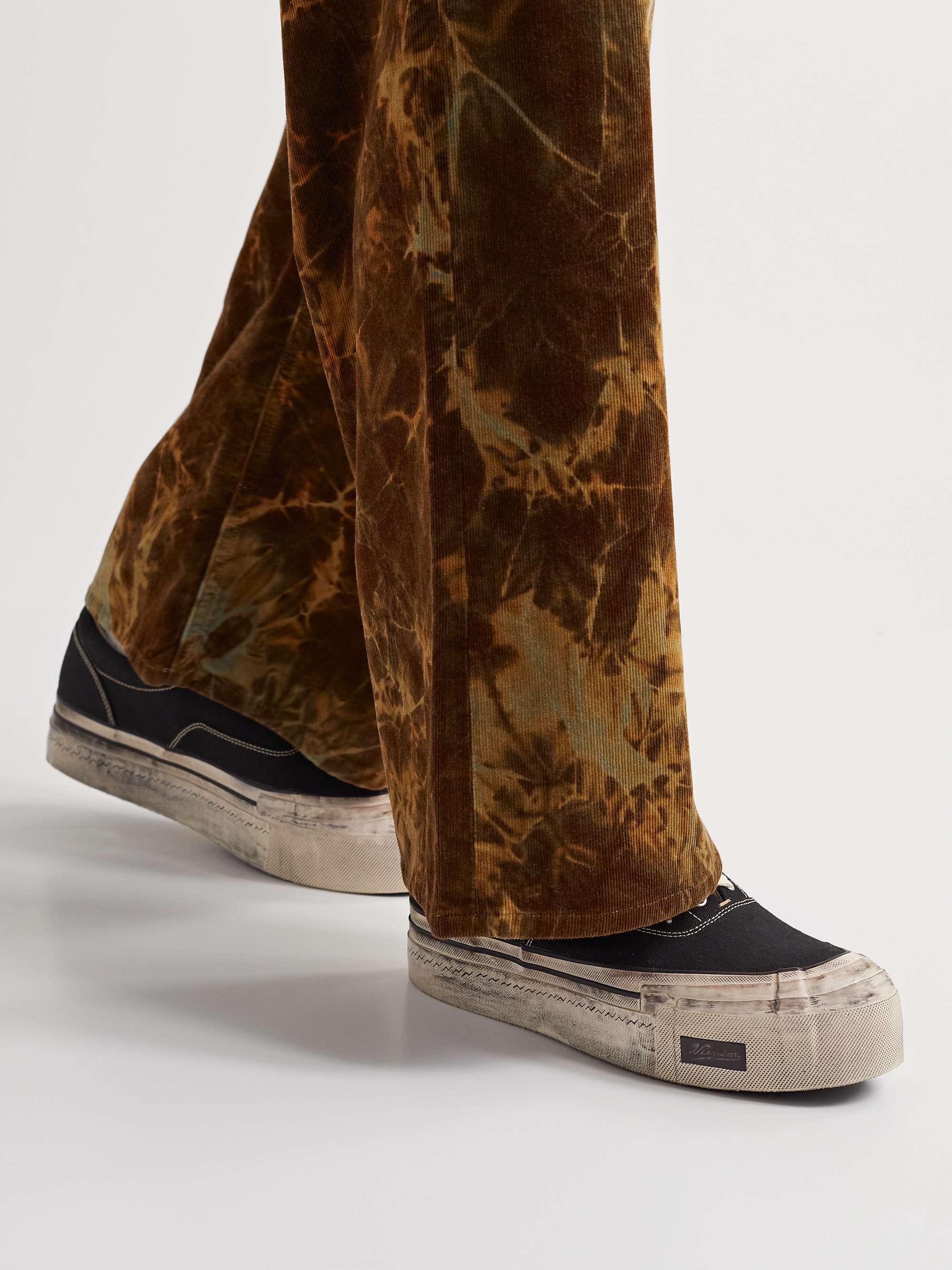 VISVIM Logan Deck II G.Patten Distressed Canvas Sneakers