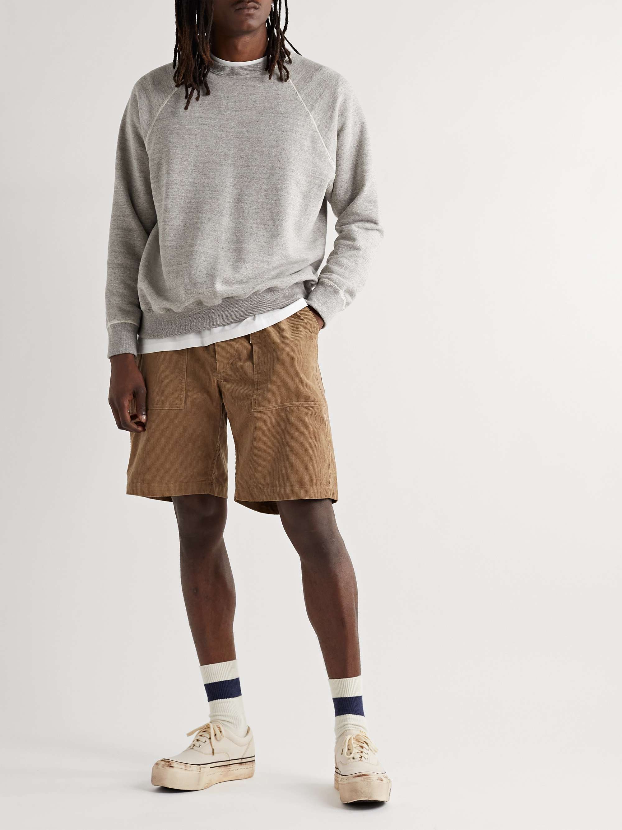 VISVIM Logan Deck II G.Patten Distressed Canvas Sneakers