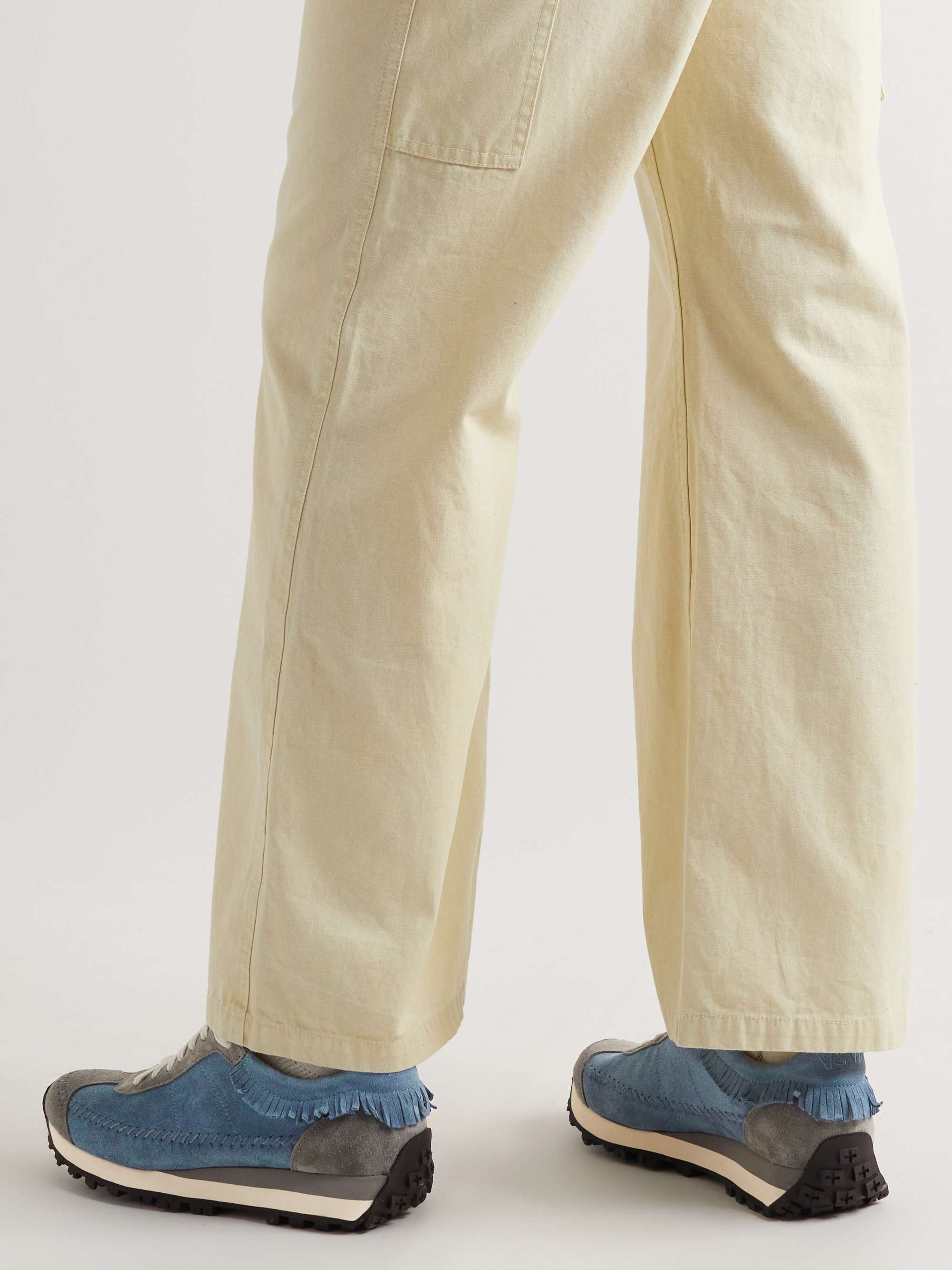 VISVIM Walpi Fringed Suede Sneakers