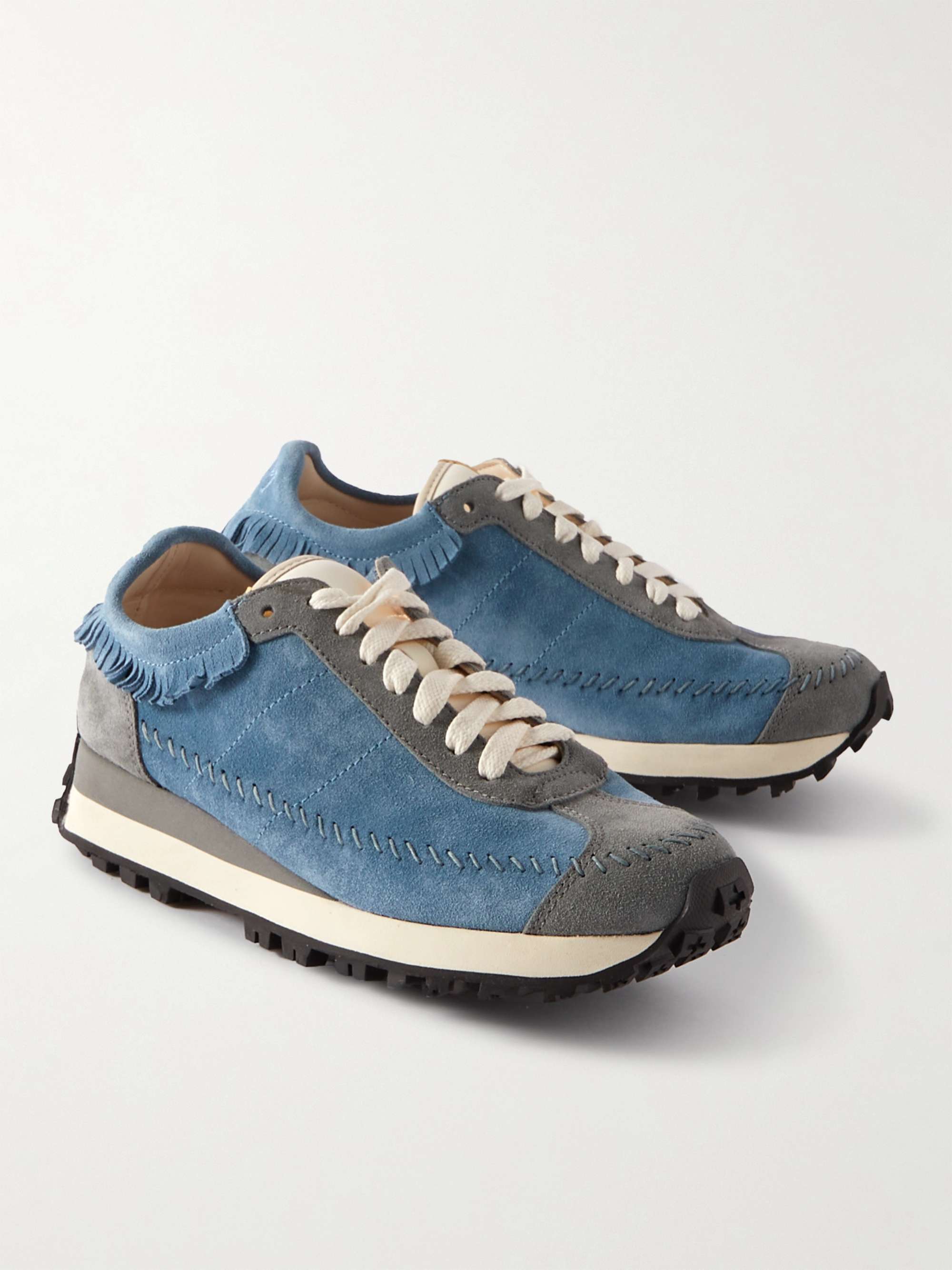 VISVIM Walpi Fringed Suede Sneakers