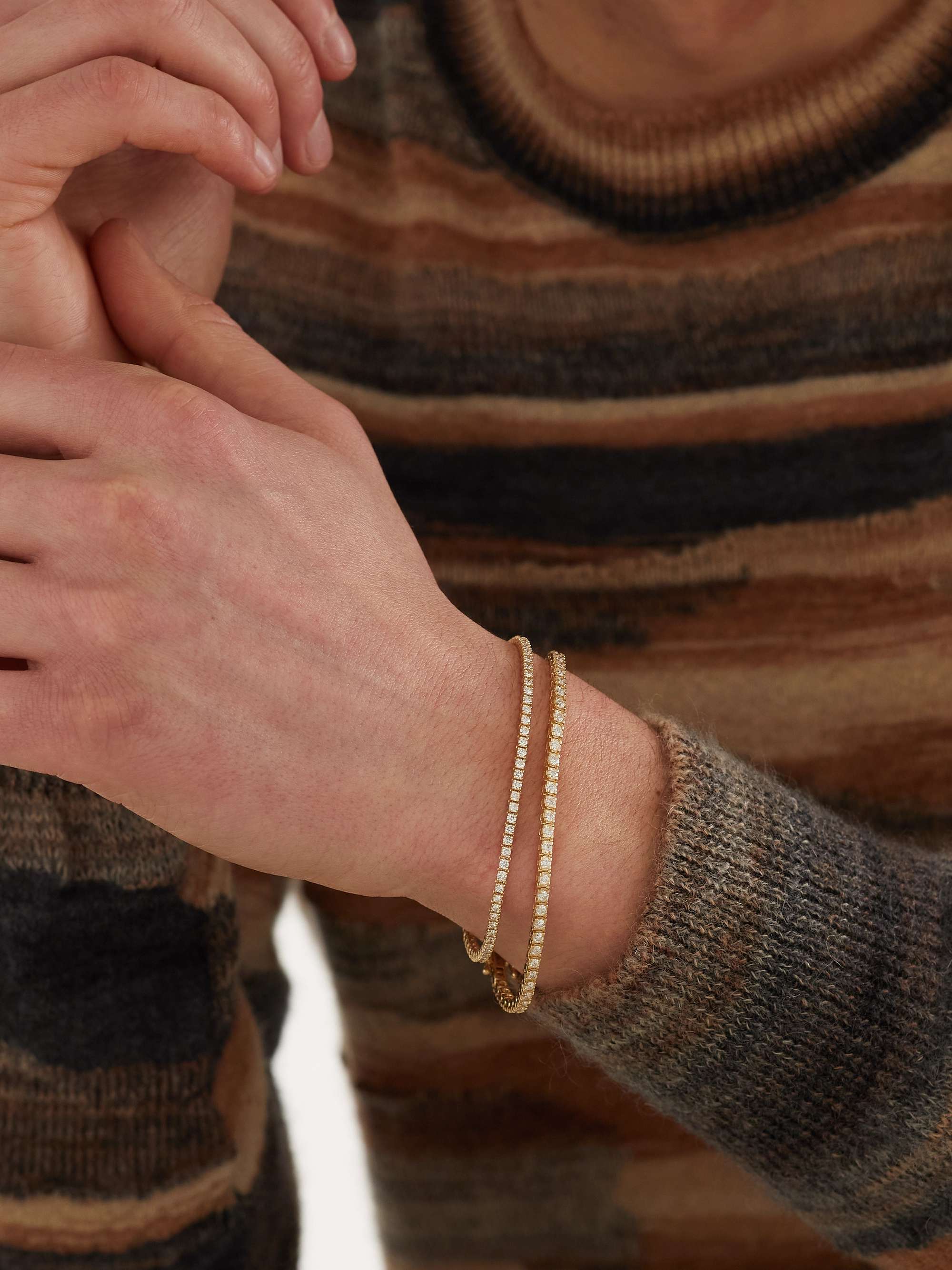 KOLOURS JEWELRY Spectra Gold Diamond Tennis Bracelet