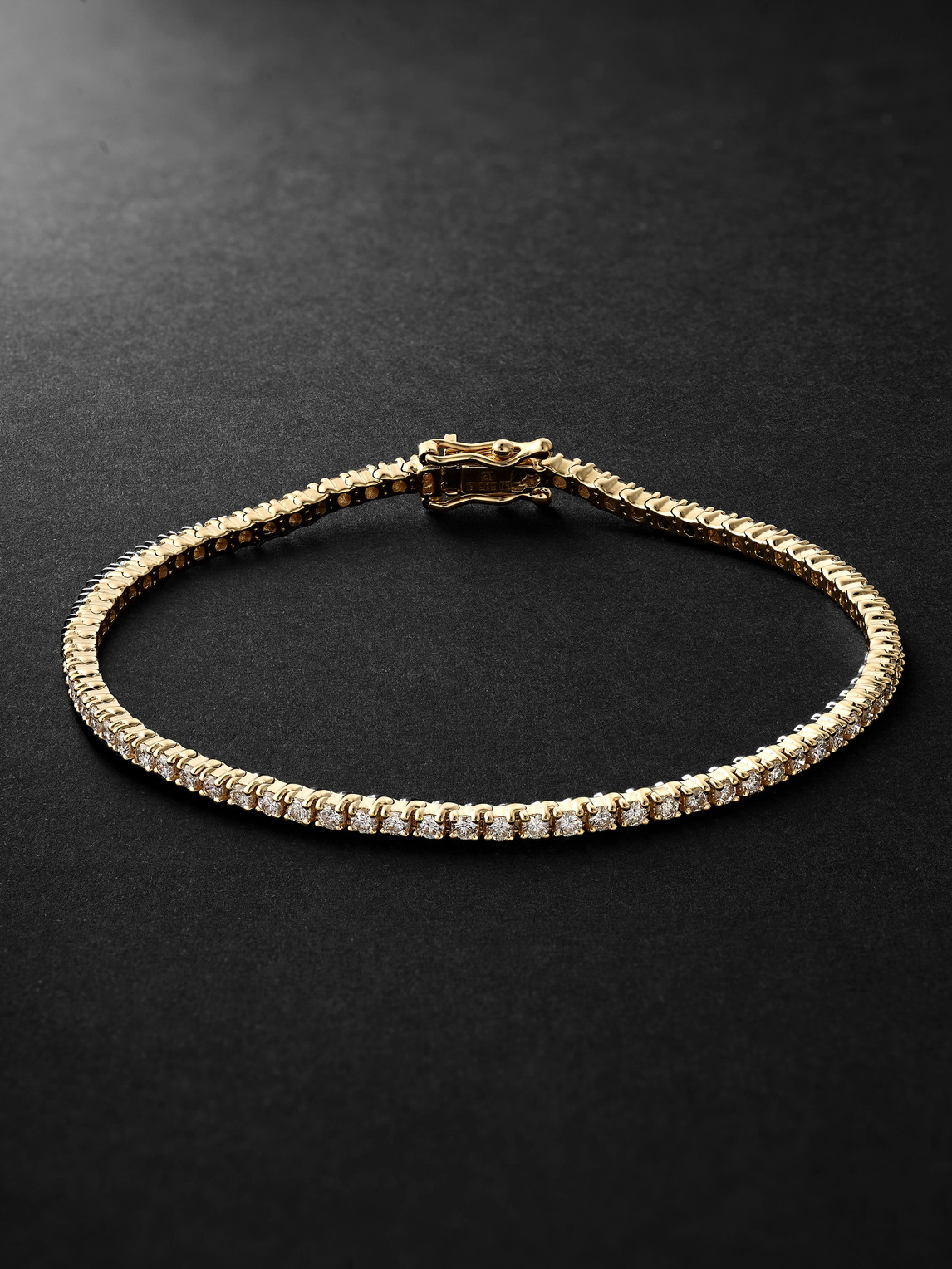 Spectra Gold Diamond Tennis Bracelet