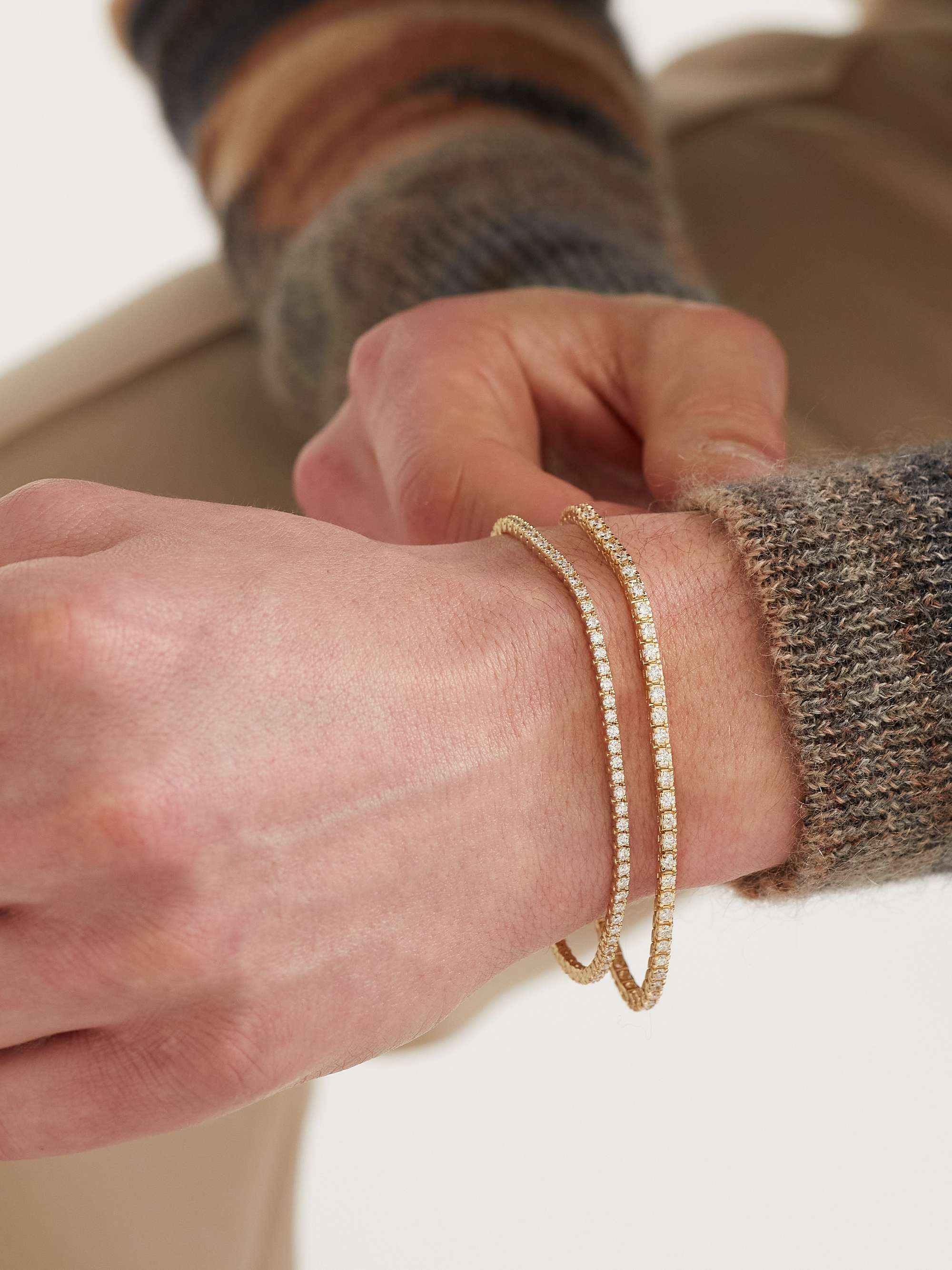 KOLOURS JEWELRY Spectra Gold Diamond Tennis Bracelet