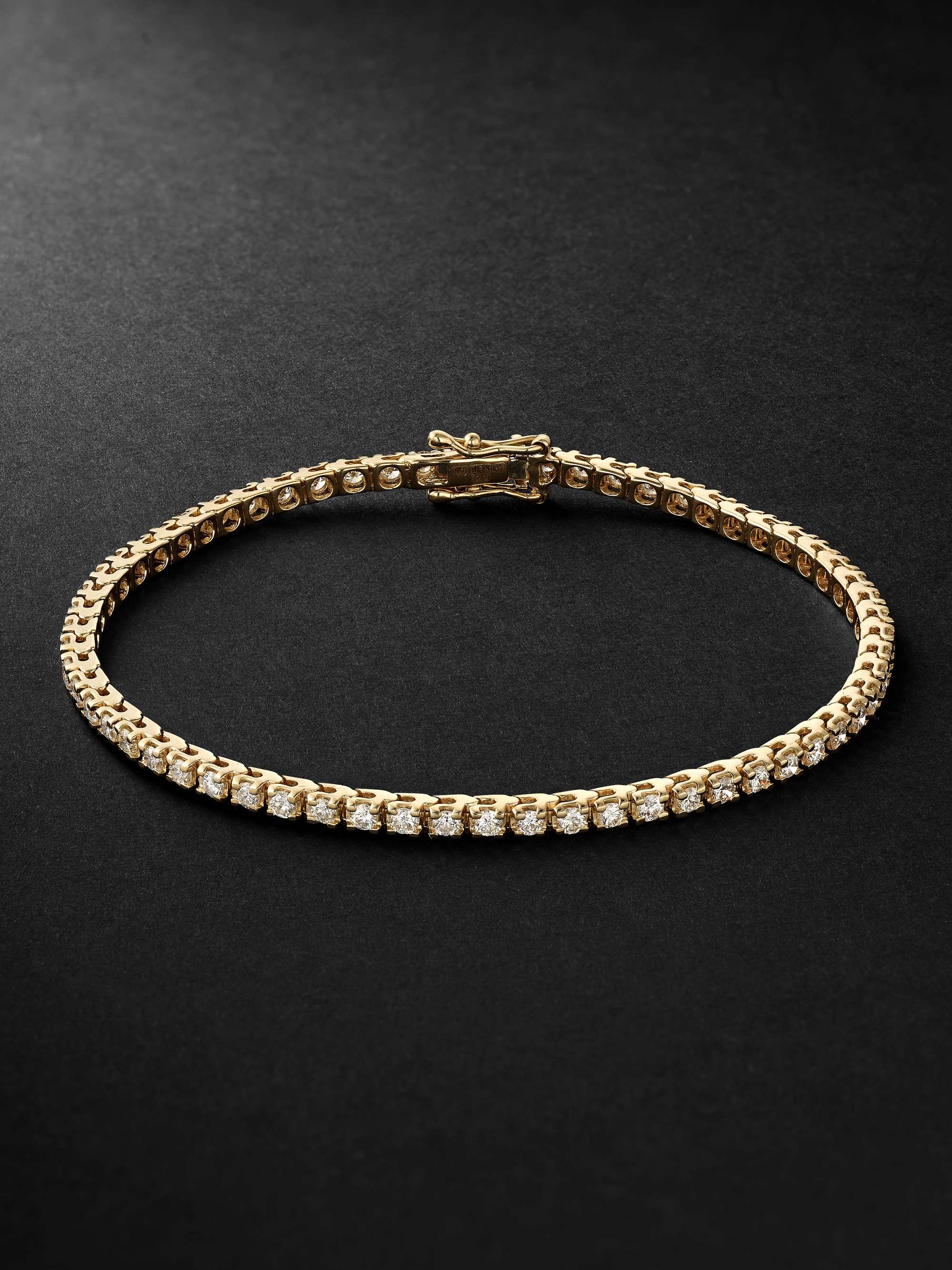 9 1/2 ct Diamond Tennis Bracelet 14K Yellow Gold 7