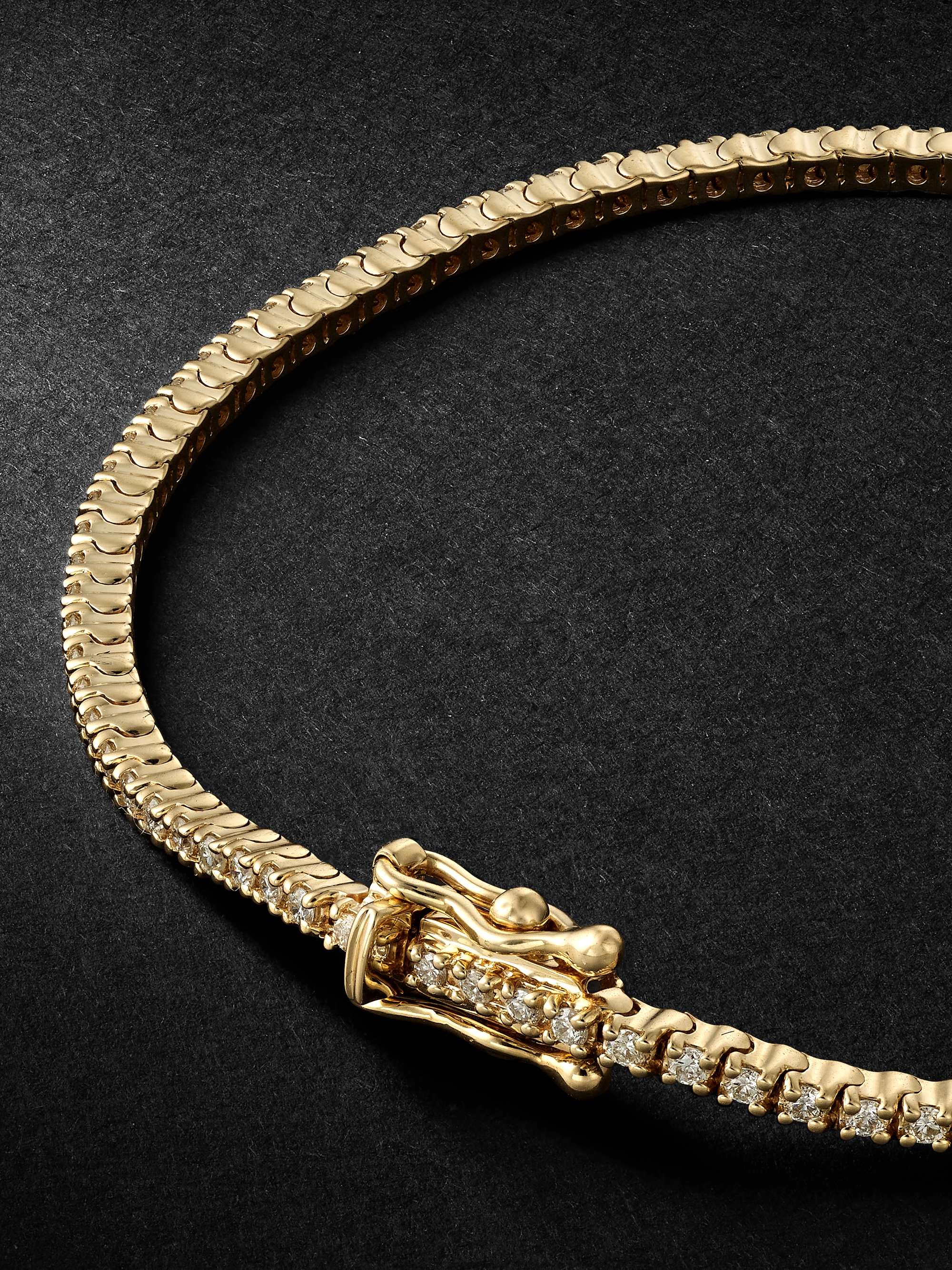 KOLOURS JEWELRY Spectra Gold Diamond Tennis Bracelet