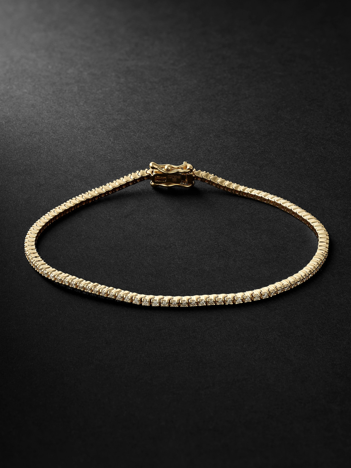 Kolours Jewelry Spectra Gold Diamond Tennis Bracelet