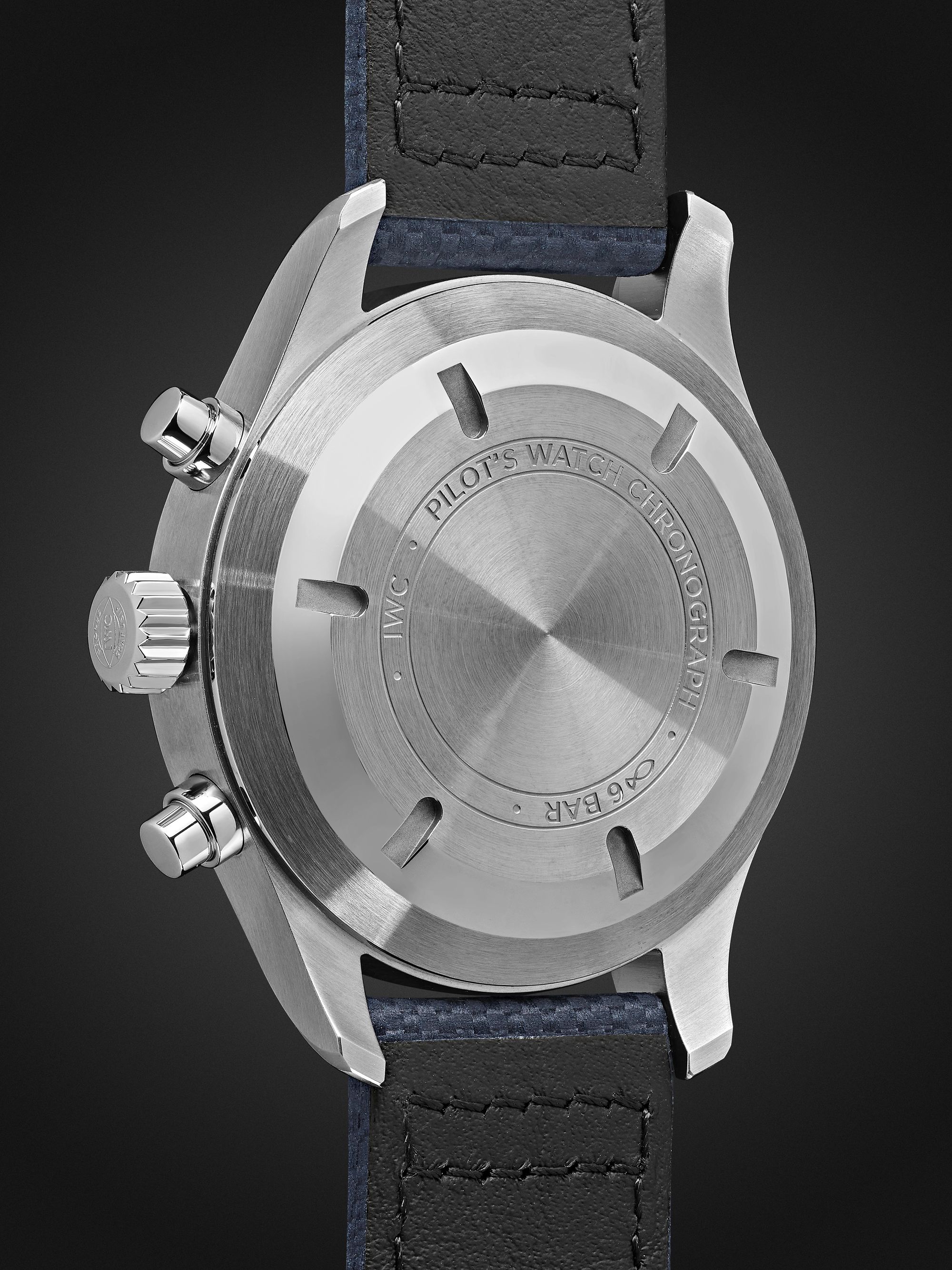 IWC SCHAFFHAUSEN Pilot's Automatic Chronograph 43mm Stainless Steel and Leather Watch, Ref. No. IW377729