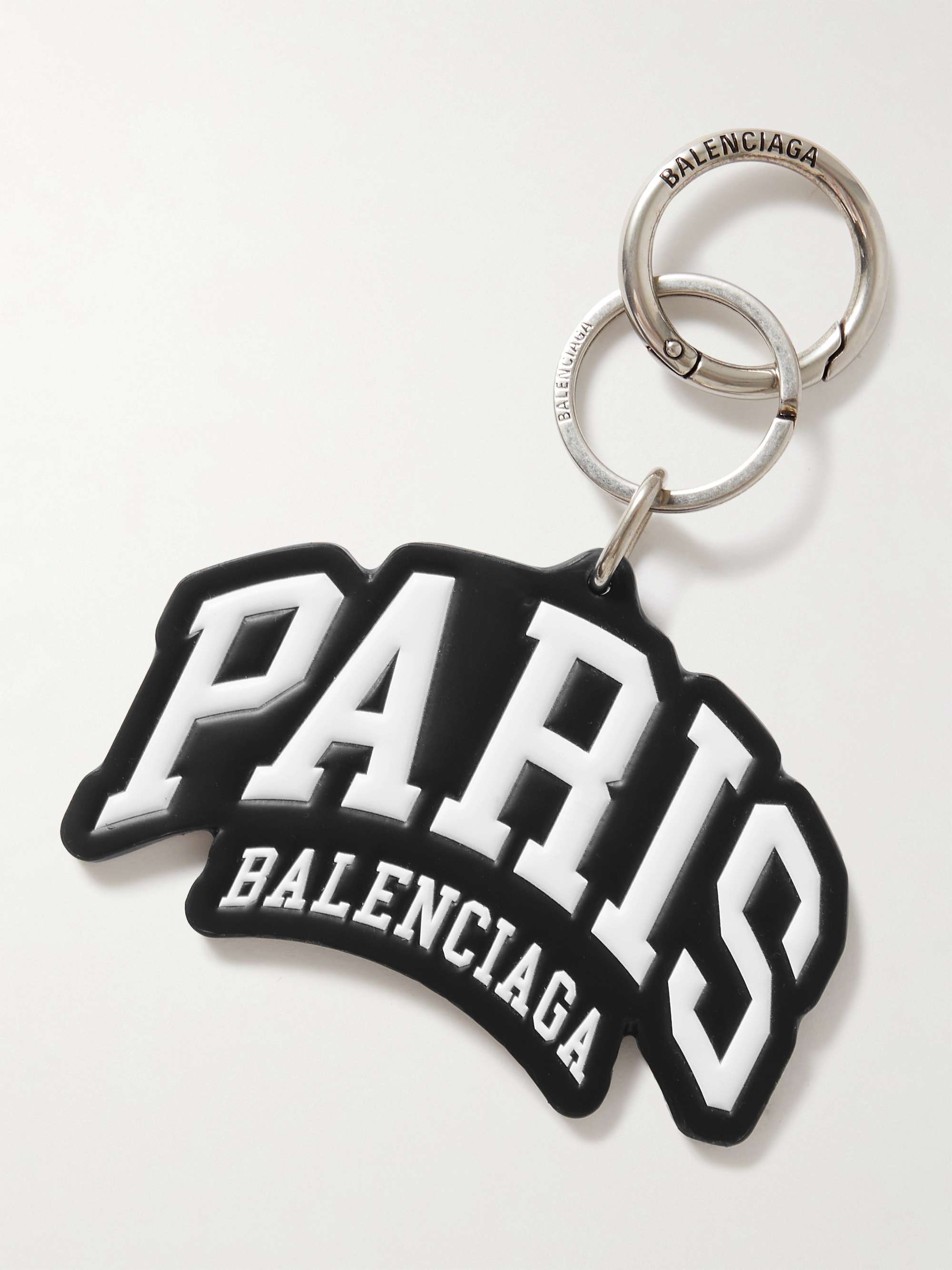 apt kål Tilladelse BALENCIAGA Logo-Embossed Leather Key Ring for Men | MR PORTER