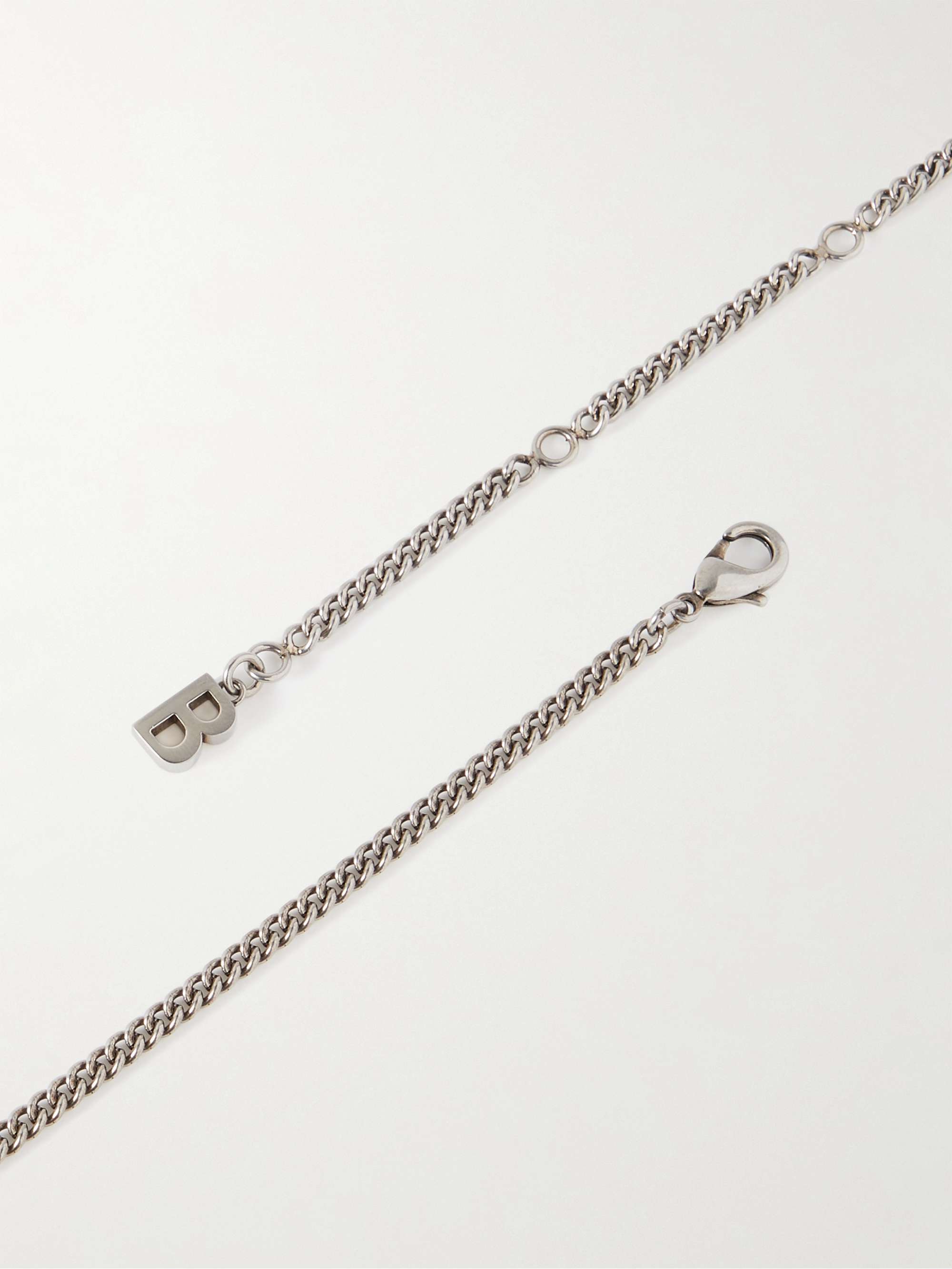 BALENCIAGA Valentine Silver-Tone Necklace