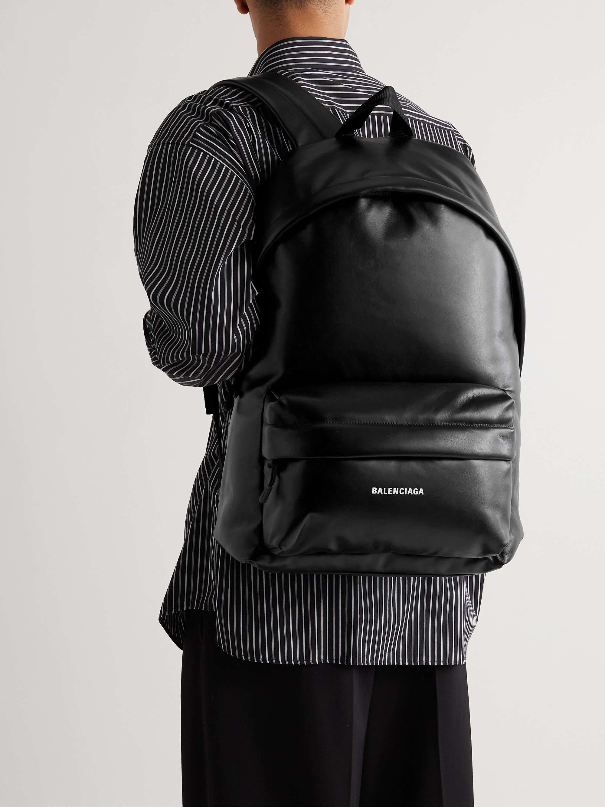 BALENCIAGA Puffy Leather Backpack for Men | PORTER