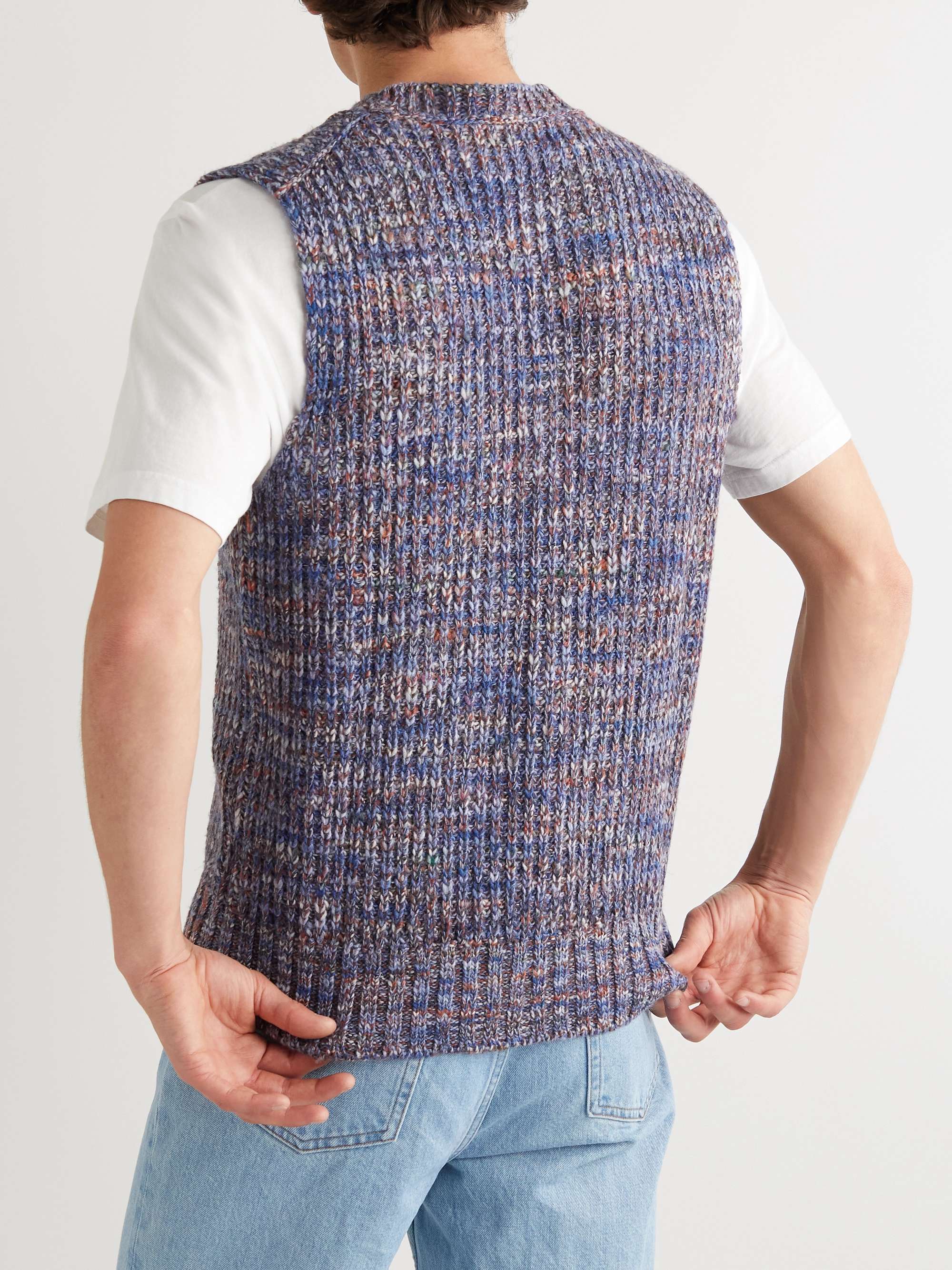 MR P. Ribbed-Knit Sweater Vest