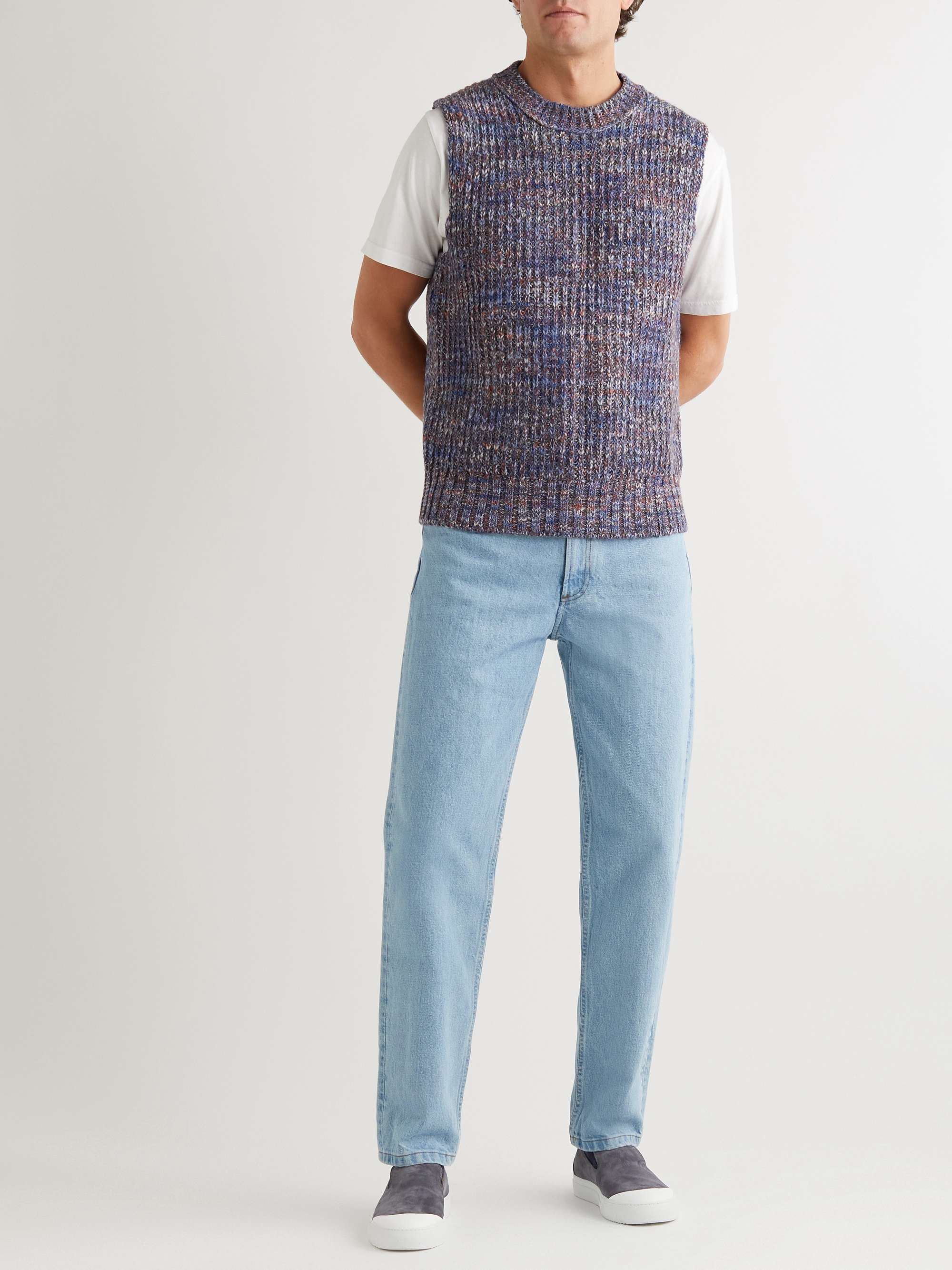 MR P. Ribbed-Knit Sweater Vest