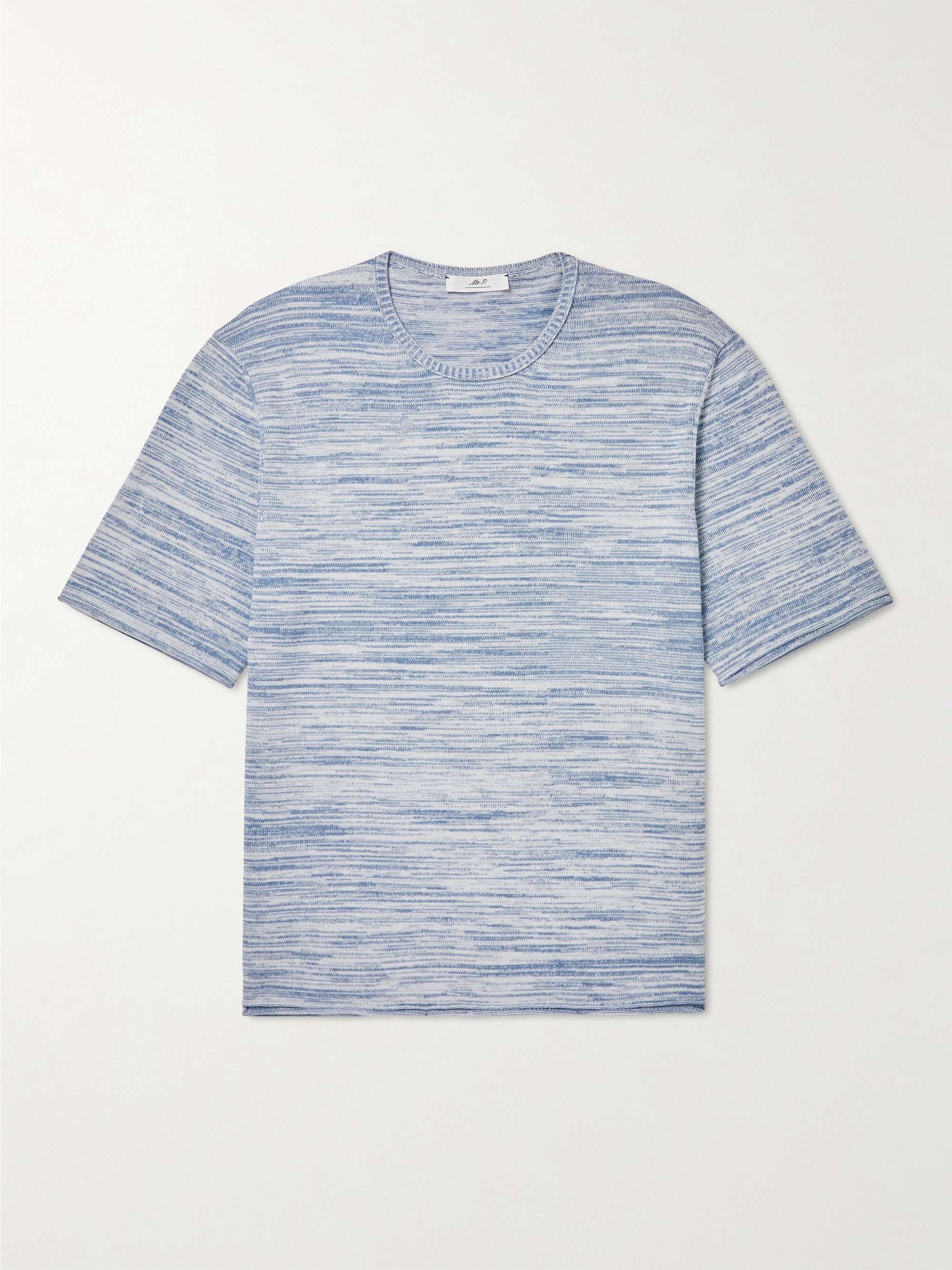 MR P. Knitted Organic Cotton and Wool-Blend T-Shirt for Men | MR PORTER