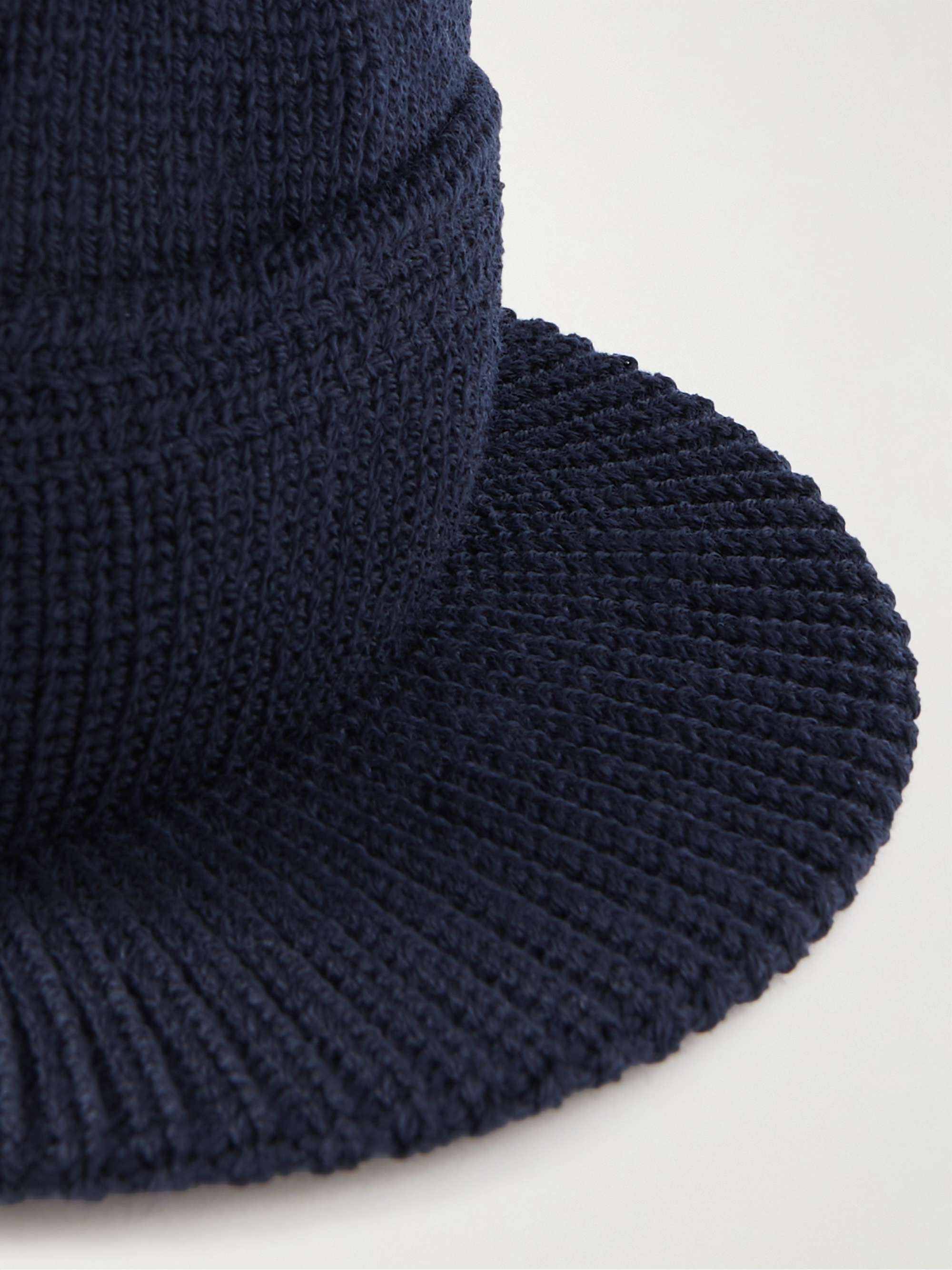 VISVIM Sport Ribbed Wool-Blend Brimmed Beanie