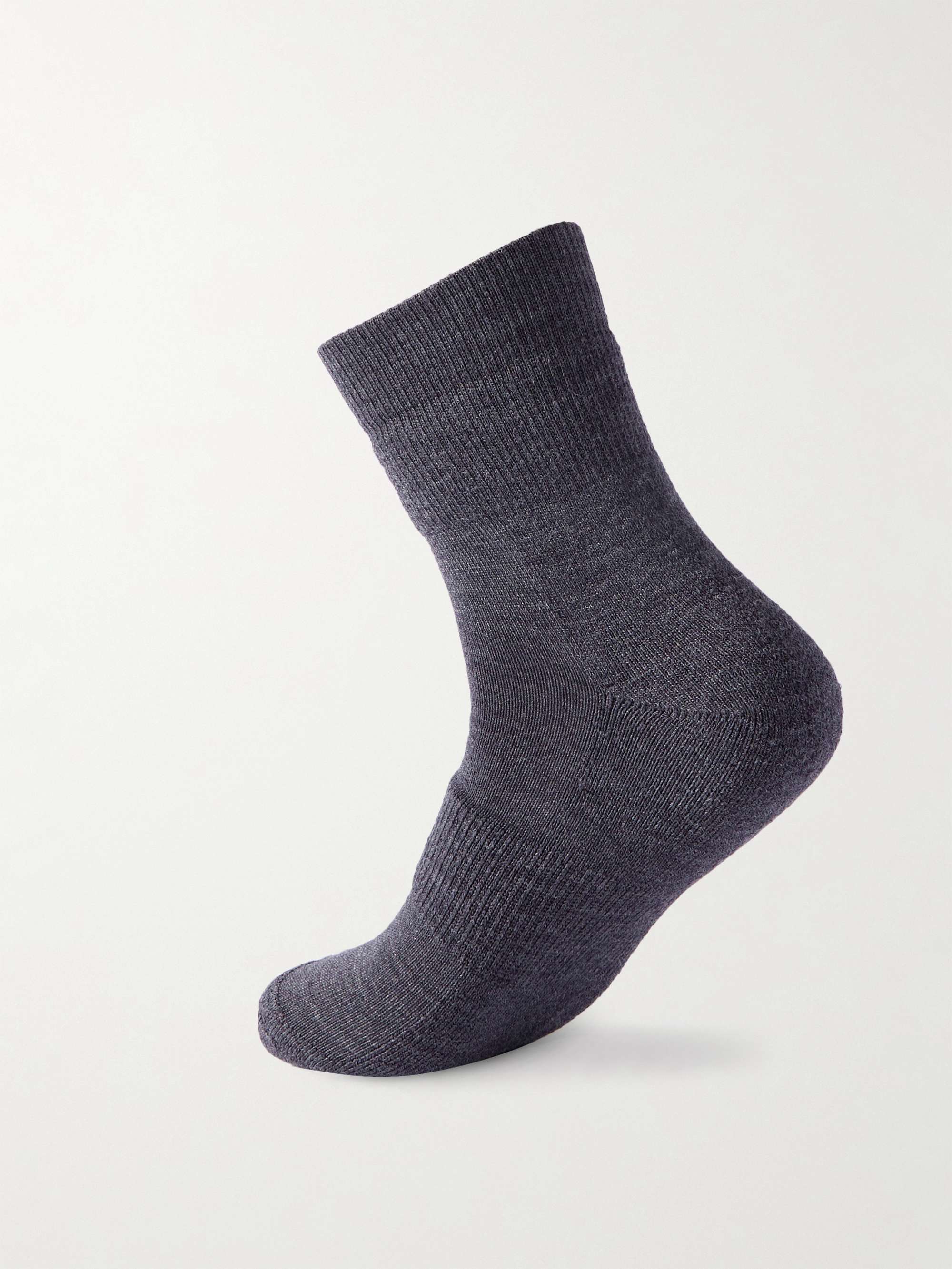 VISVIM Two-Pack Sport Achilles Logo-Appliquéd Ribbed Cotton-Blend Socks