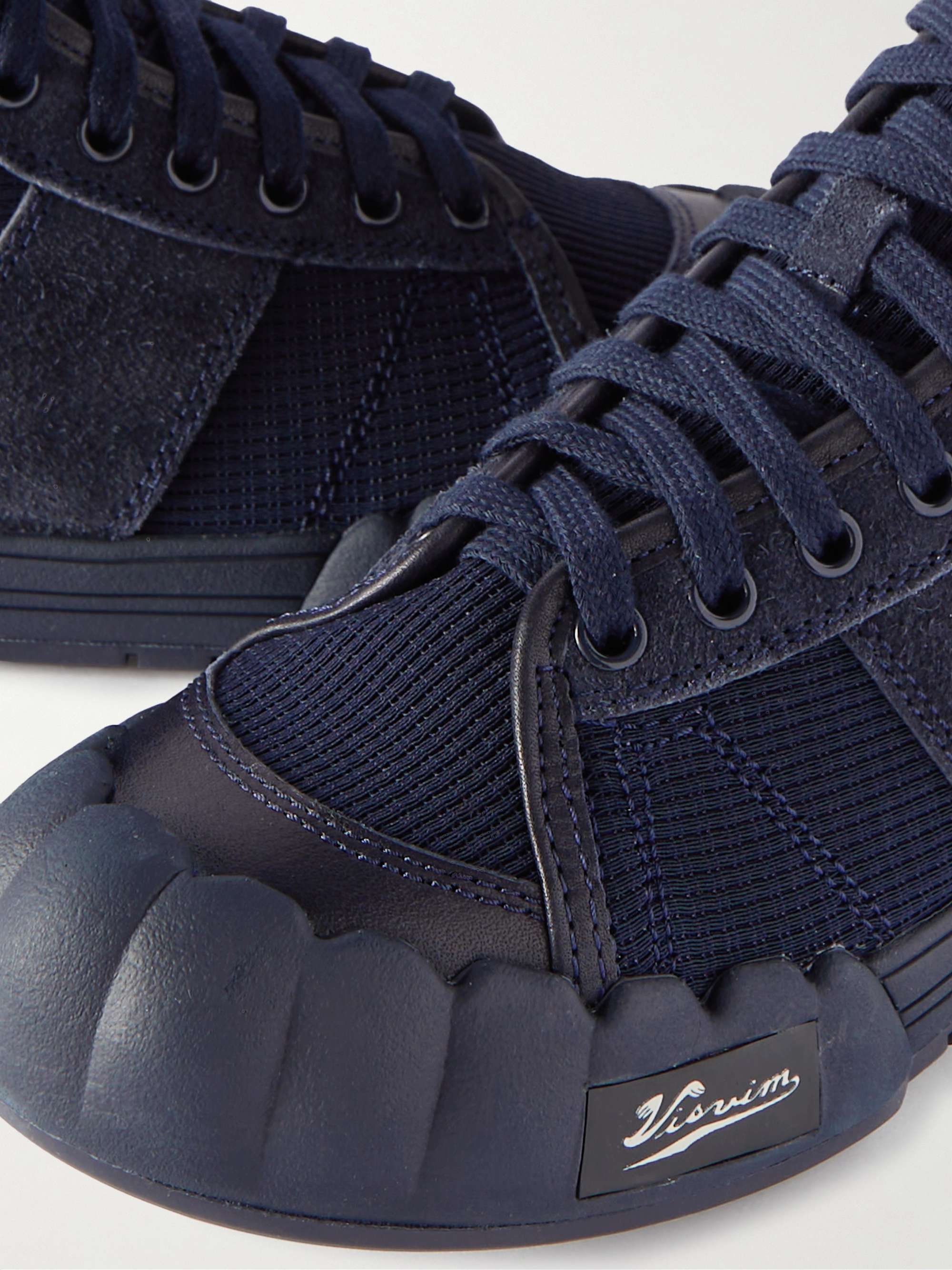 VISVIM Lanier Suede and Leather-Trimmed Canvas High-Top Sneakers