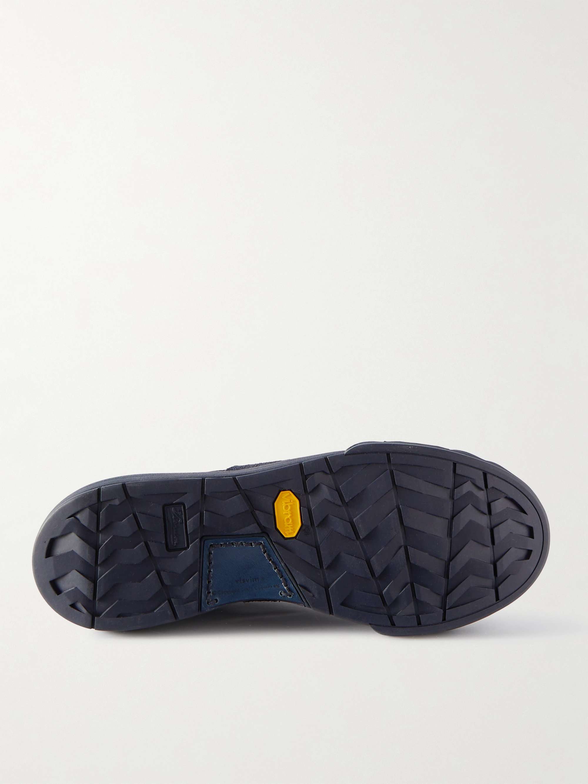 VISVIM Lanier Suede and Leather-Trimmed Canvas High-Top Sneakers