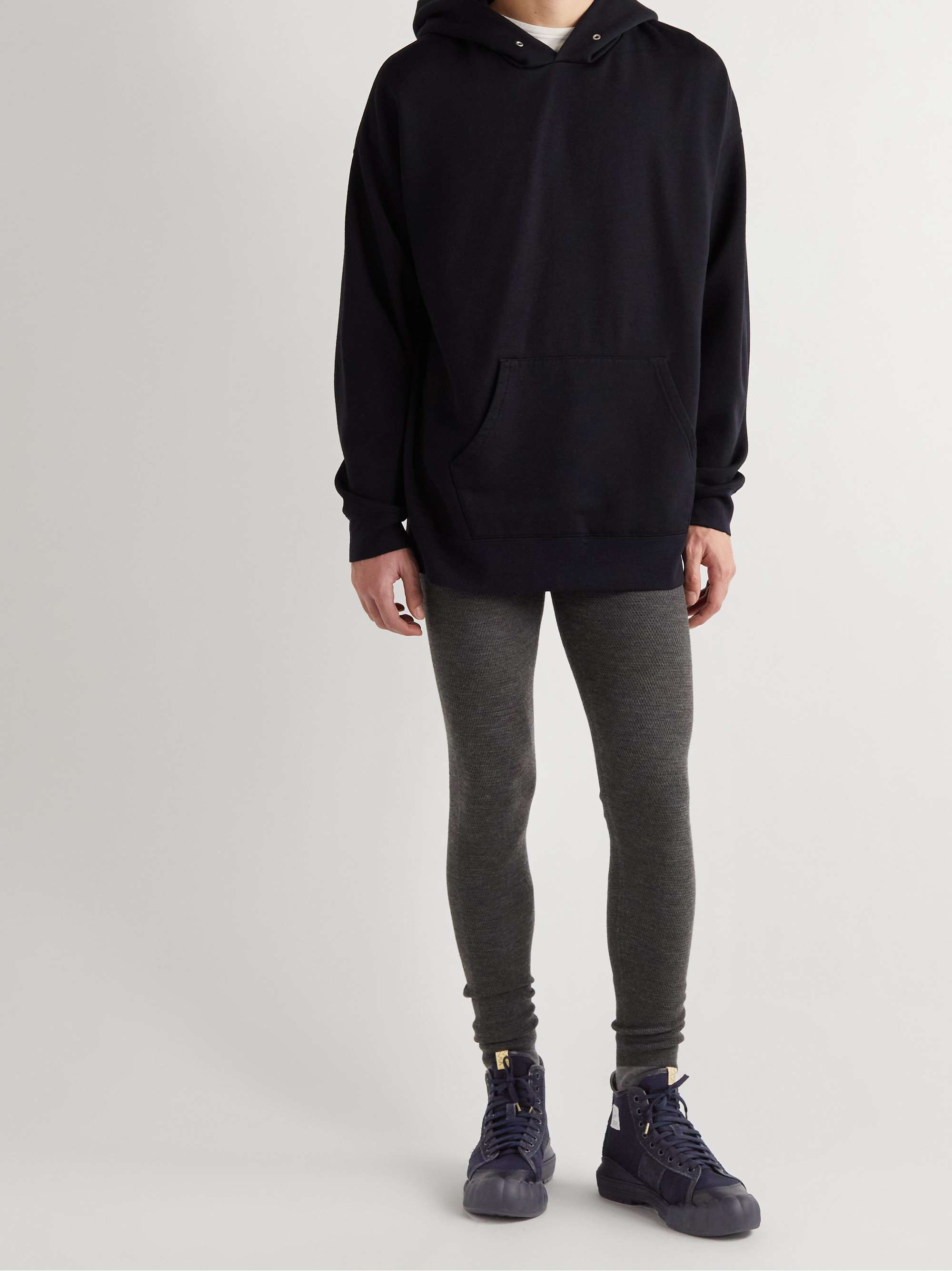 VISVIM Lanier Suede and Leather-Trimmed Canvas High-Top Sneakers