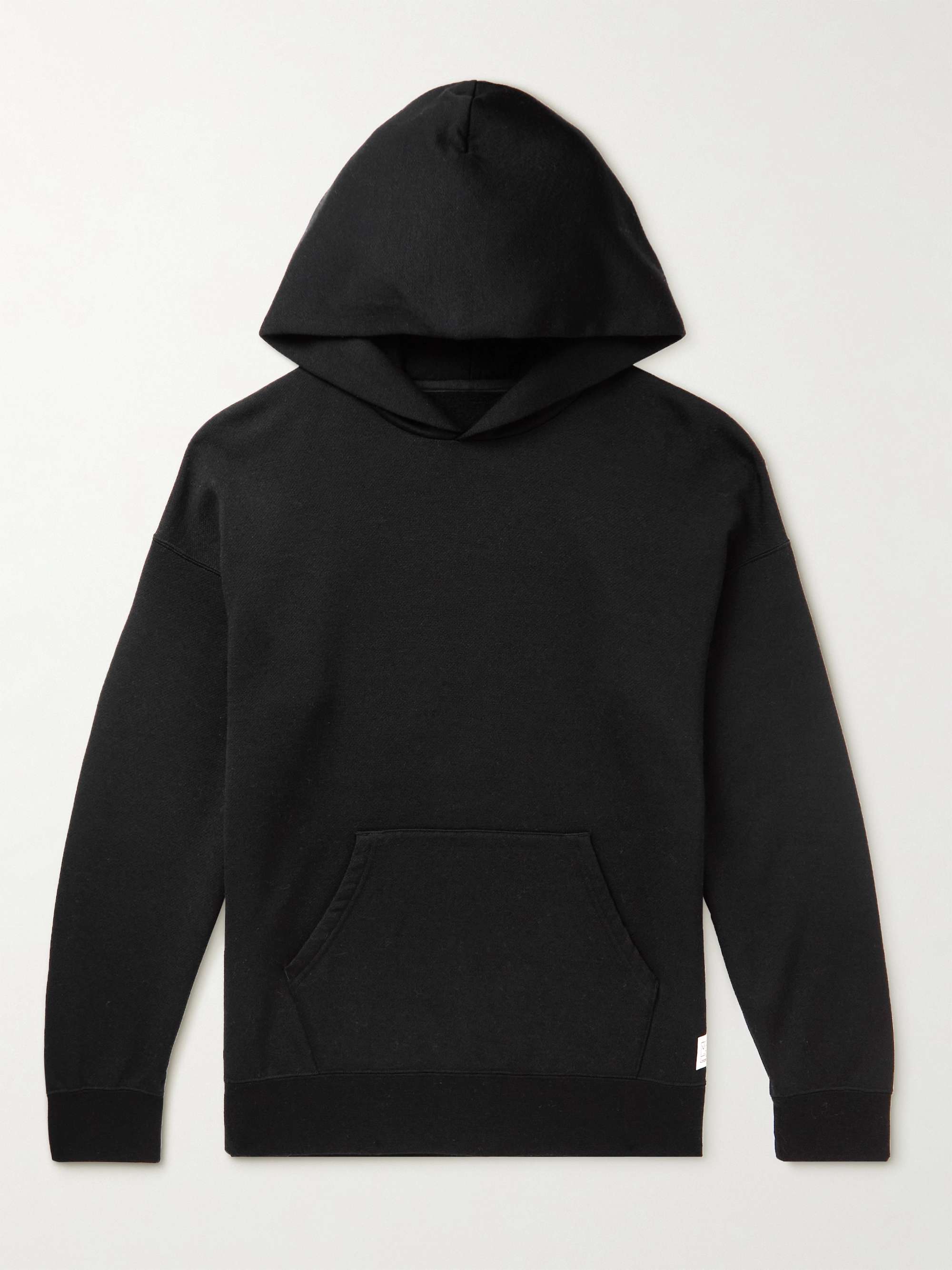 VISVIM Sport Jumbo Logo-Appliquéd Wool-Jersey Hoodie