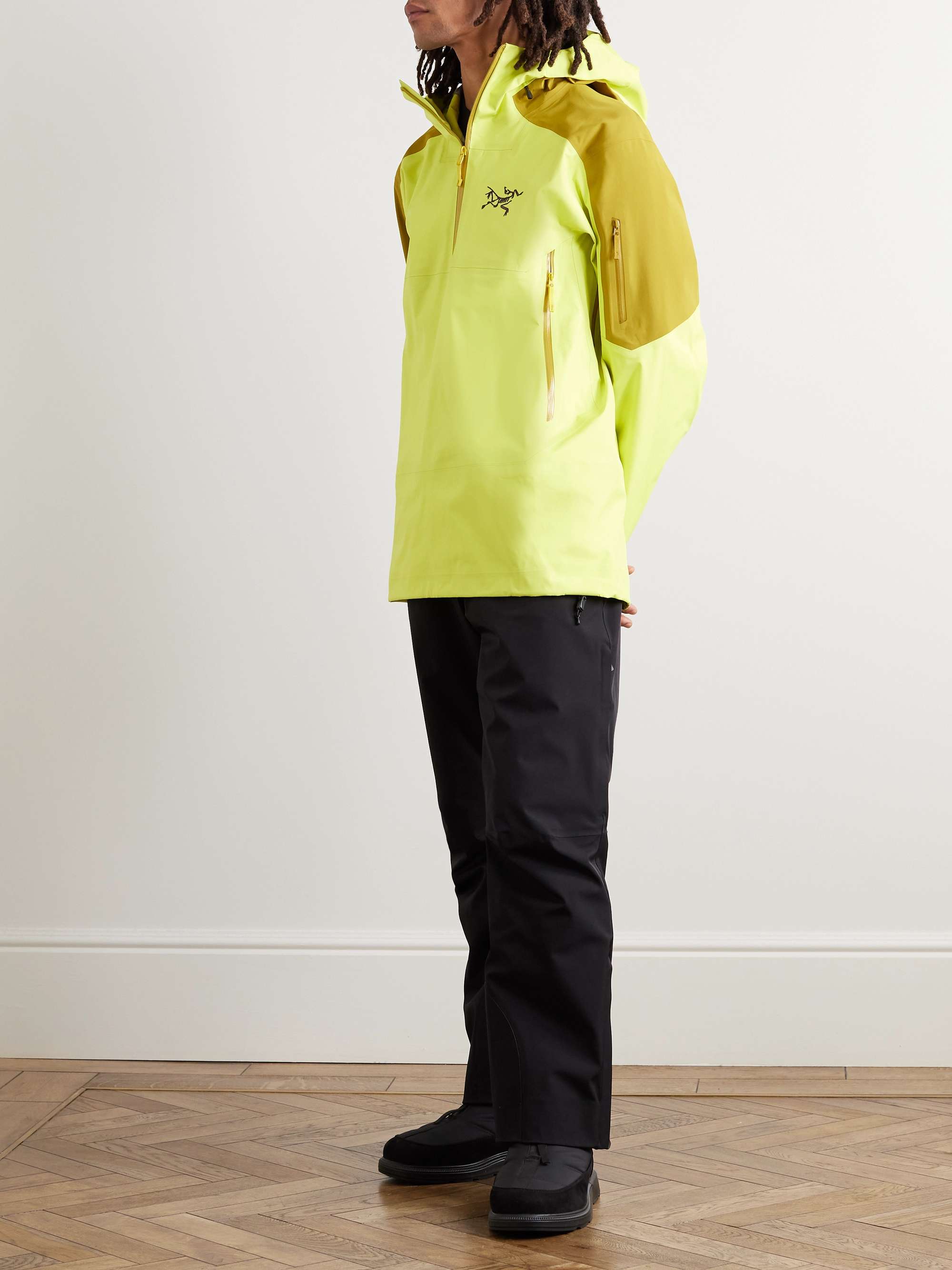 ARC'TERYX Sabre Logo-Embroidered GORE-TEX® Nylon Half-Zip Hooded Jacket