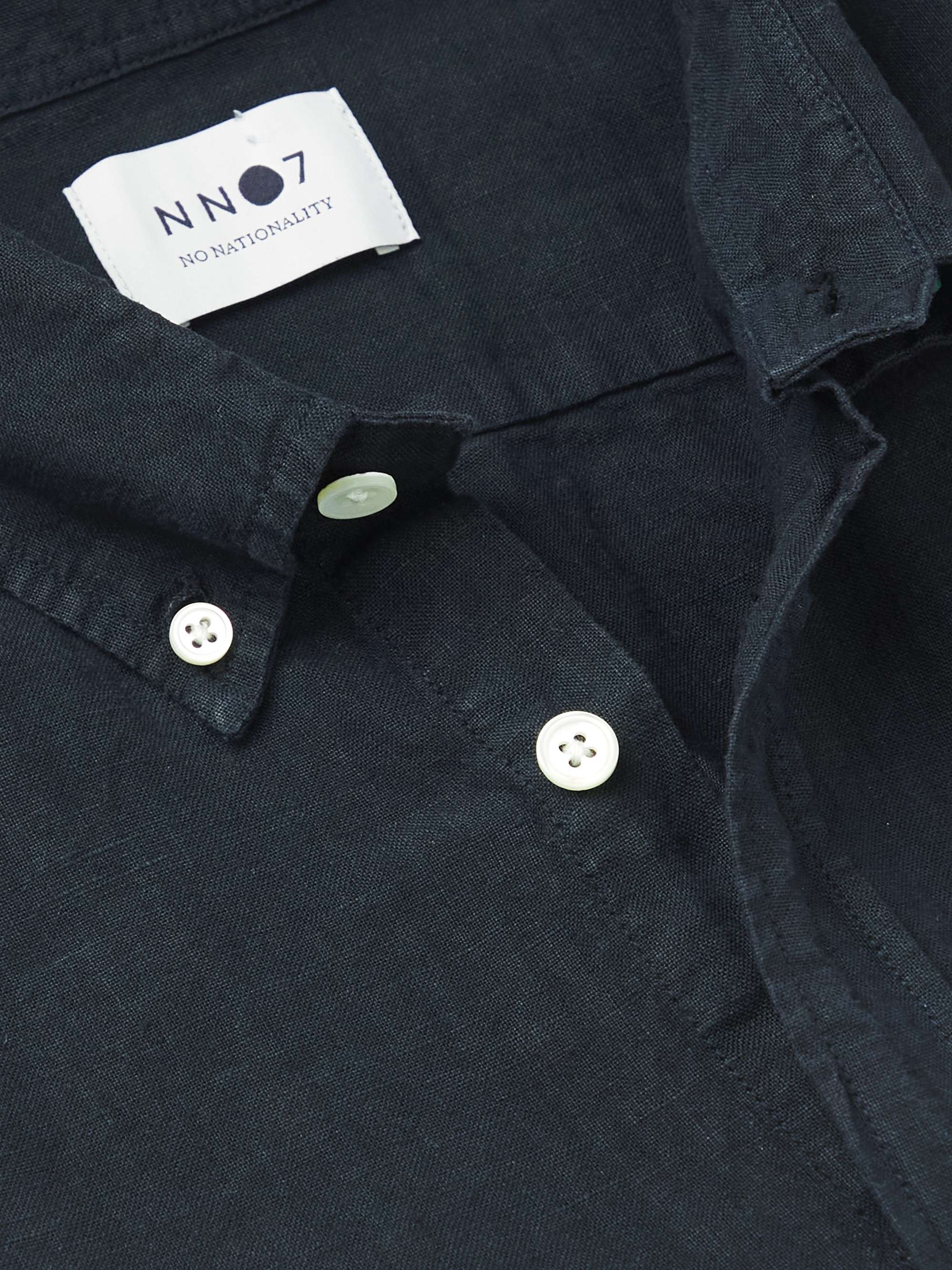 NN07 Levon ButtonDown Collar Linen Shirt for Men MR PORTER
