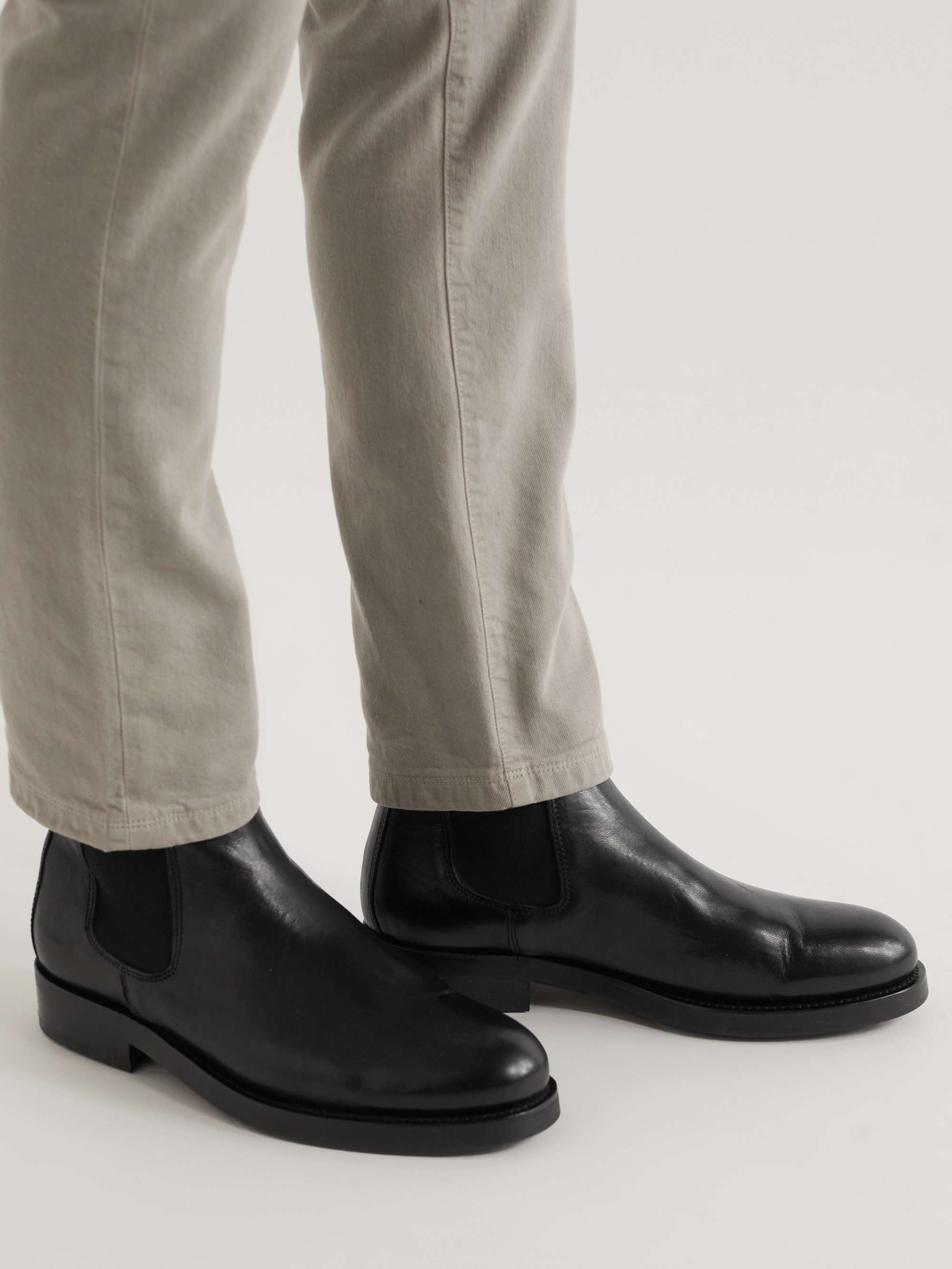 BELSTAFF Longton Leather Chelsea Boots for Men | MR PORTER