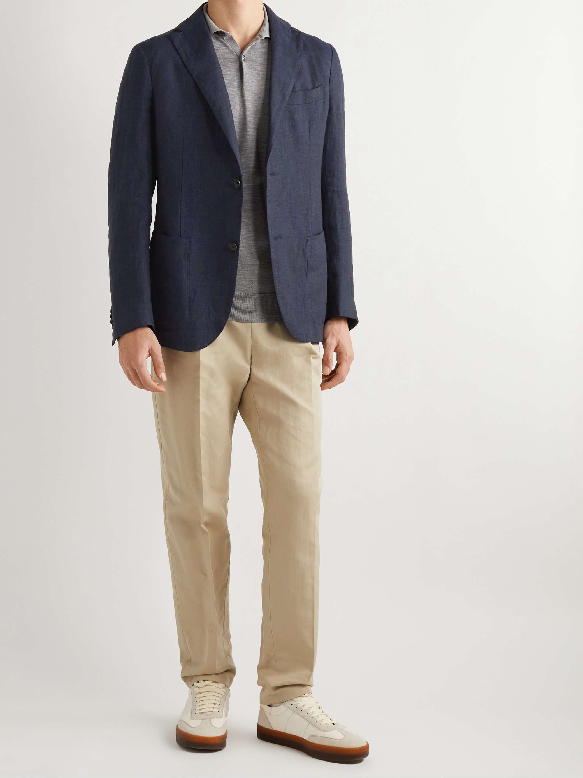 INCOTEX Montedoro Unstructured Linen-Canvas Blazer for Men | MR PORTER