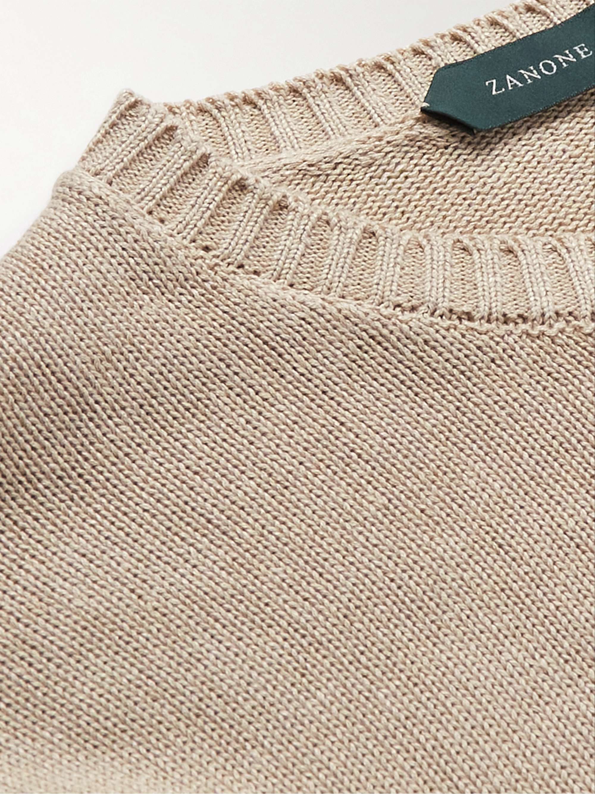 SLOWEAR Linen and Cotton-Blend Sweater
