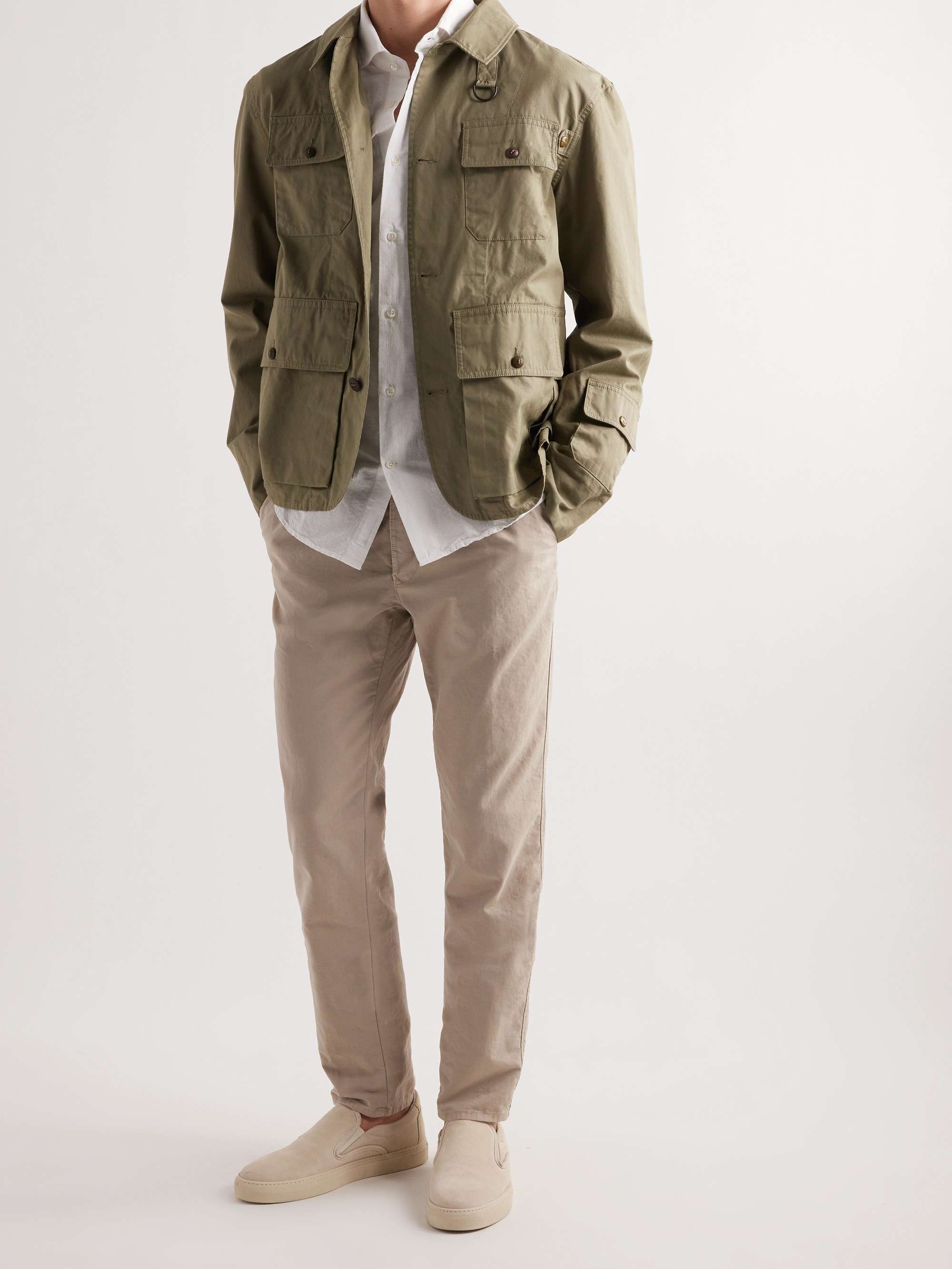 INCOTEX Cotton and Linen-Blend Shirt for Men | MR PORTER