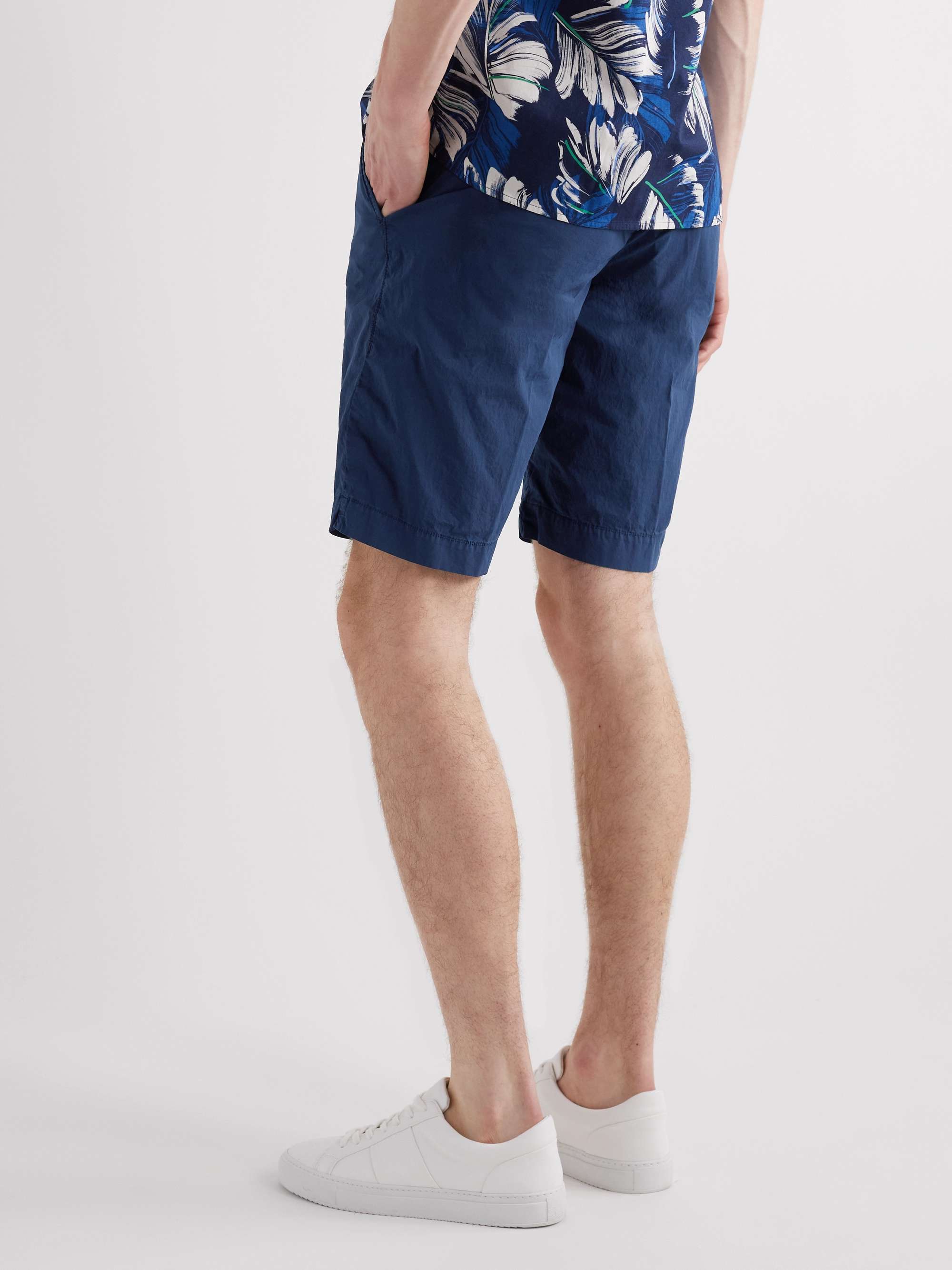 INCOTEX Slim-Fit Cotton-Blend Bermuda Shorts