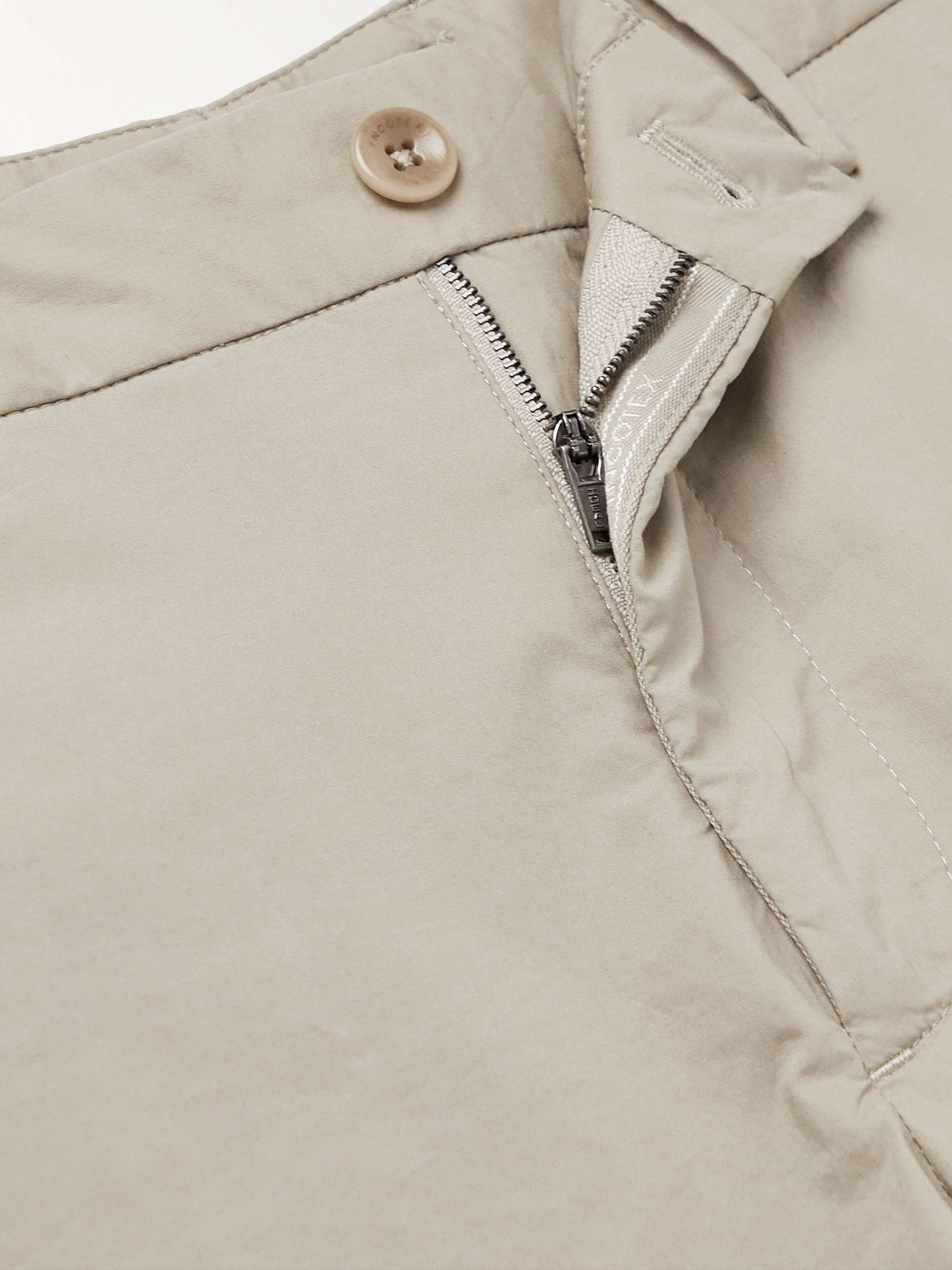 INCOTEX Slim-Fit Stretch-Cotton Poplin Bermuda Shorts