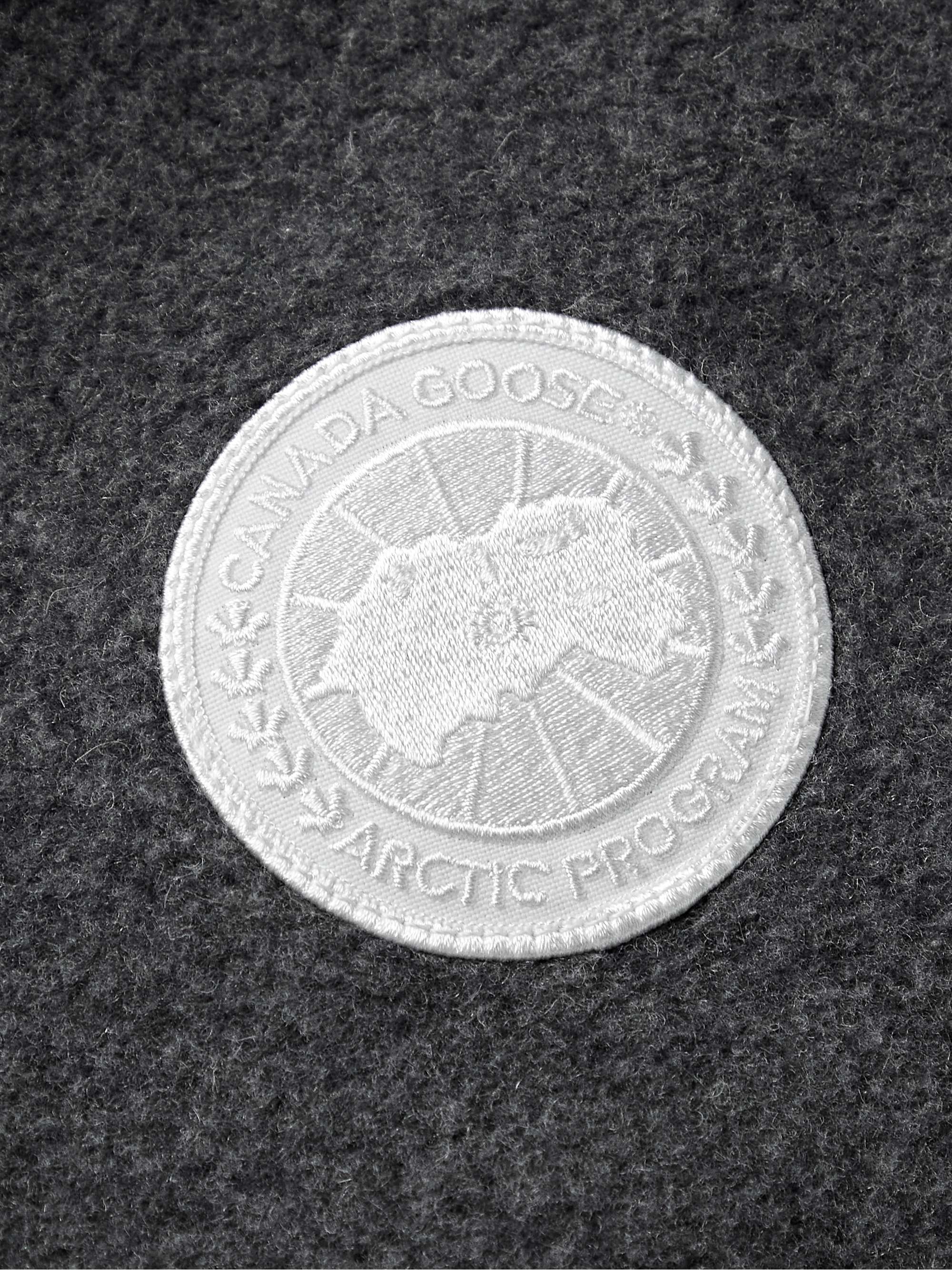 CANADA GOOSE Lawson Logo-Appliquéd Recycled Wool-Blend Fleece Jacket