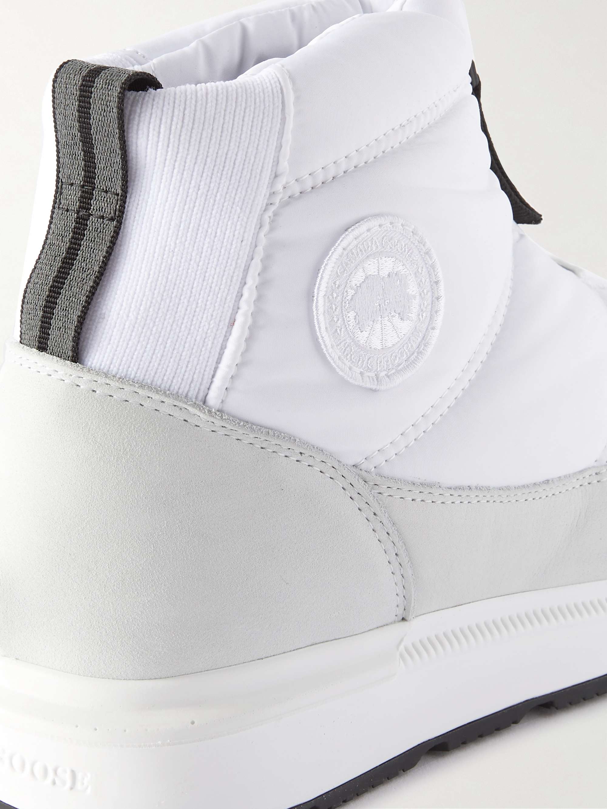 CANADA GOOSE Crofton Suede-Trimmed Quilted Ripstop Boots