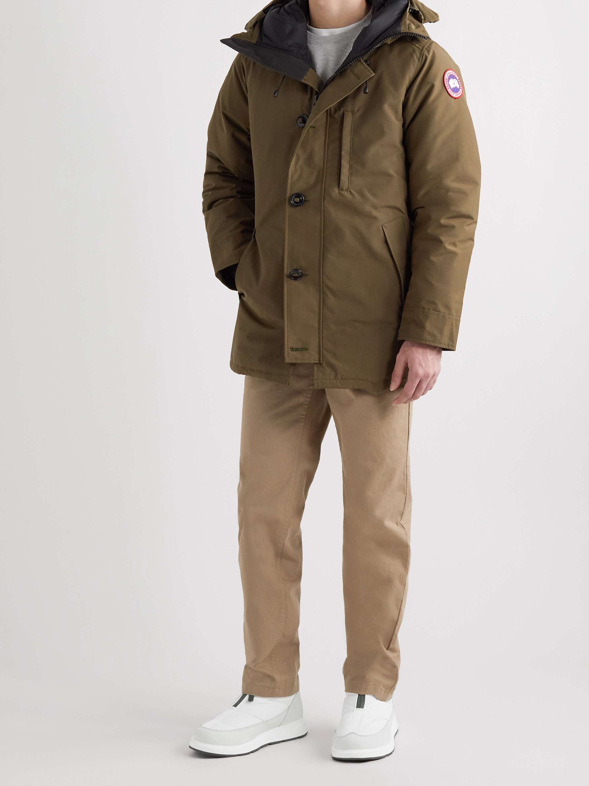 CANADA GOOSE Crofton Suede-Trimmed Quilted Ripstop Boots
