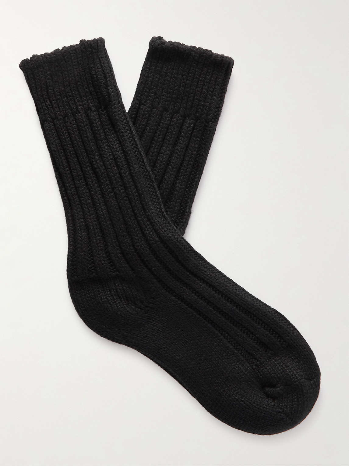 The Elder Statesman Yosemite Ribbed Cashmere Socks - Men