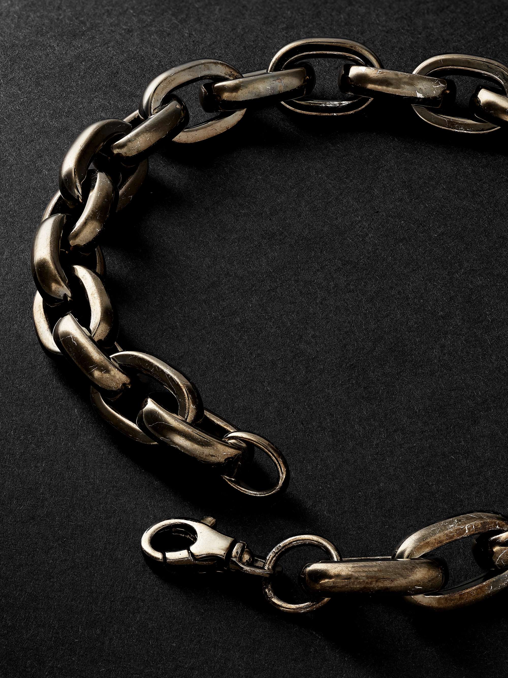 AS29 Bold Link Blackened Gold Bracelet