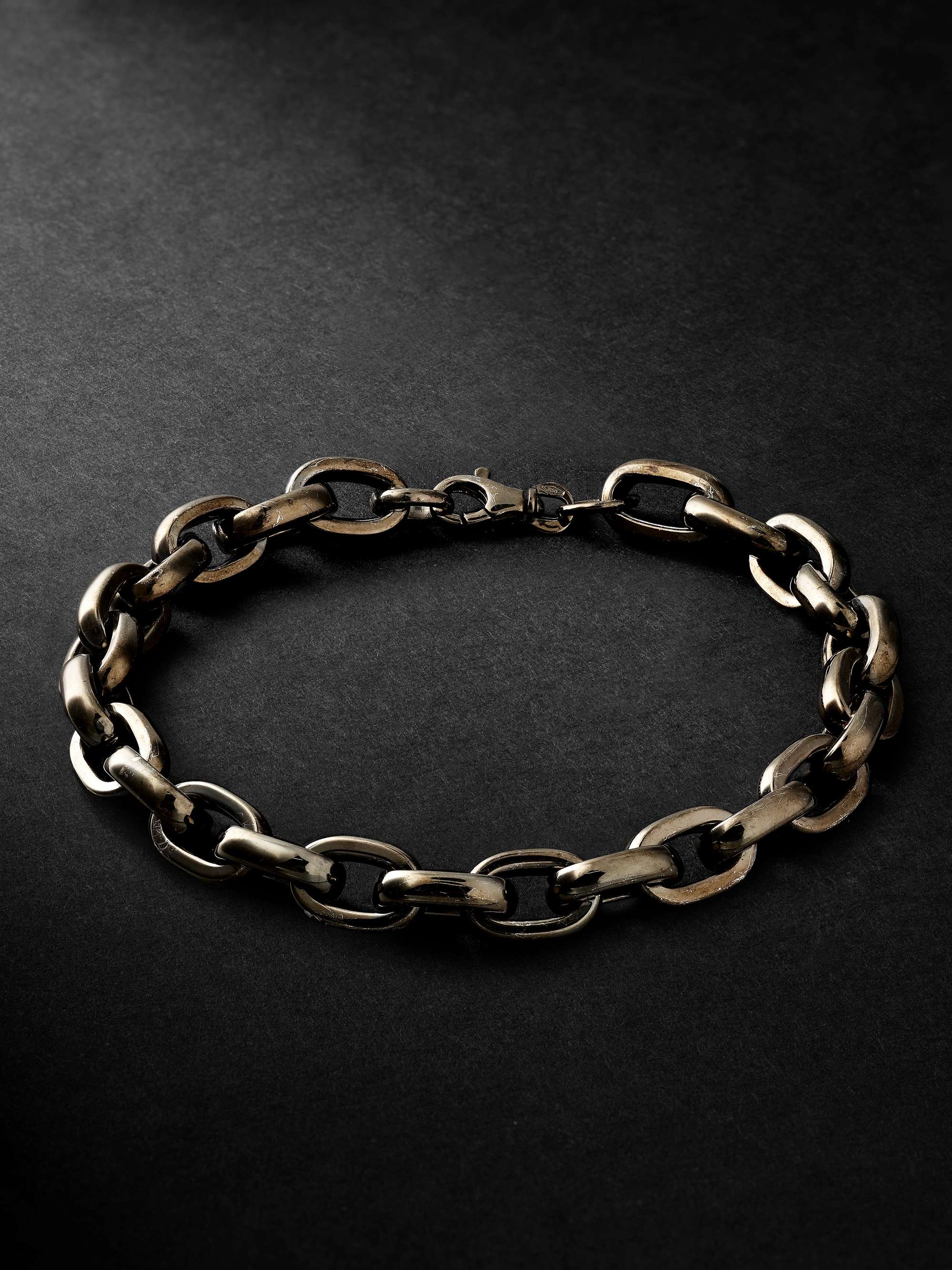 AS29 Bold Link Blackened Gold Bracelet