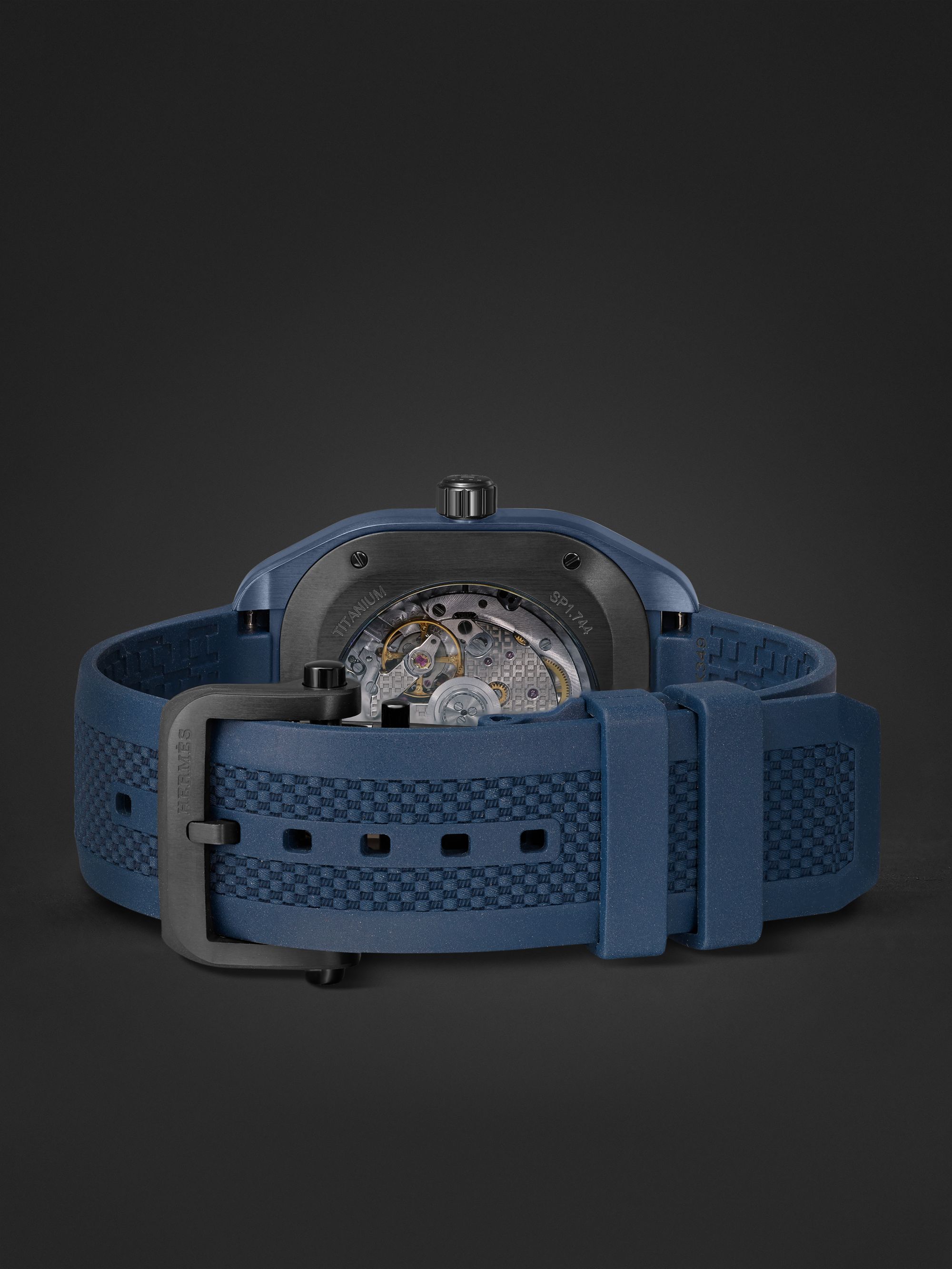 HERMÈS TIMEPIECES H08 Automatic 42mm Titanium and Rubber Watch, Ref. No. 056950WW00