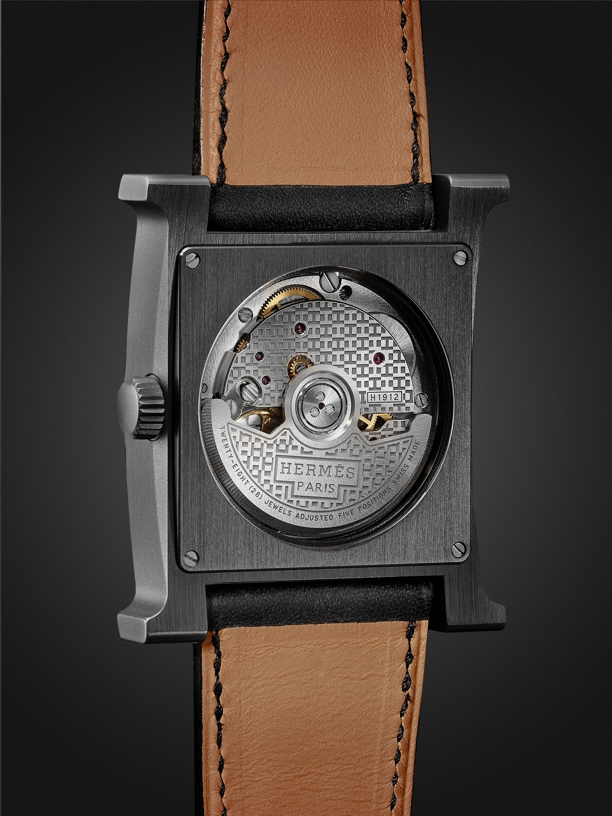 HERMÈS Heure H Automatic 34mm Titanium Watch, Ref. No. W054131WW00