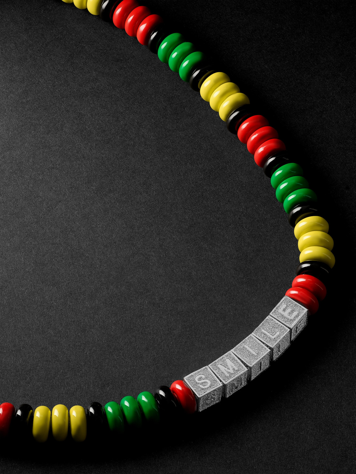 Jamaica Silver and Enamel Beaded Necklace
