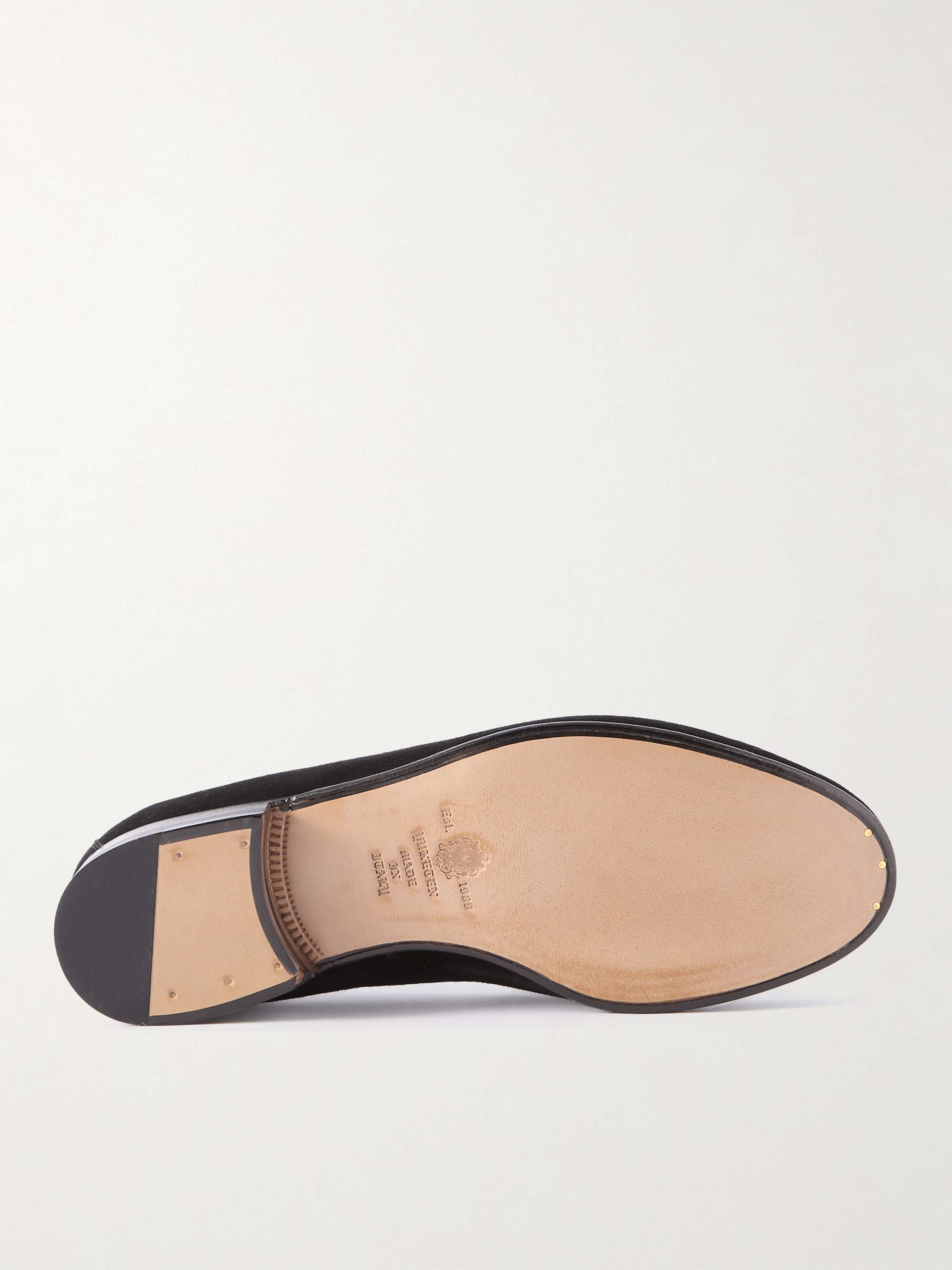 YUKETEN Ischia Horsebit Suede Loafers