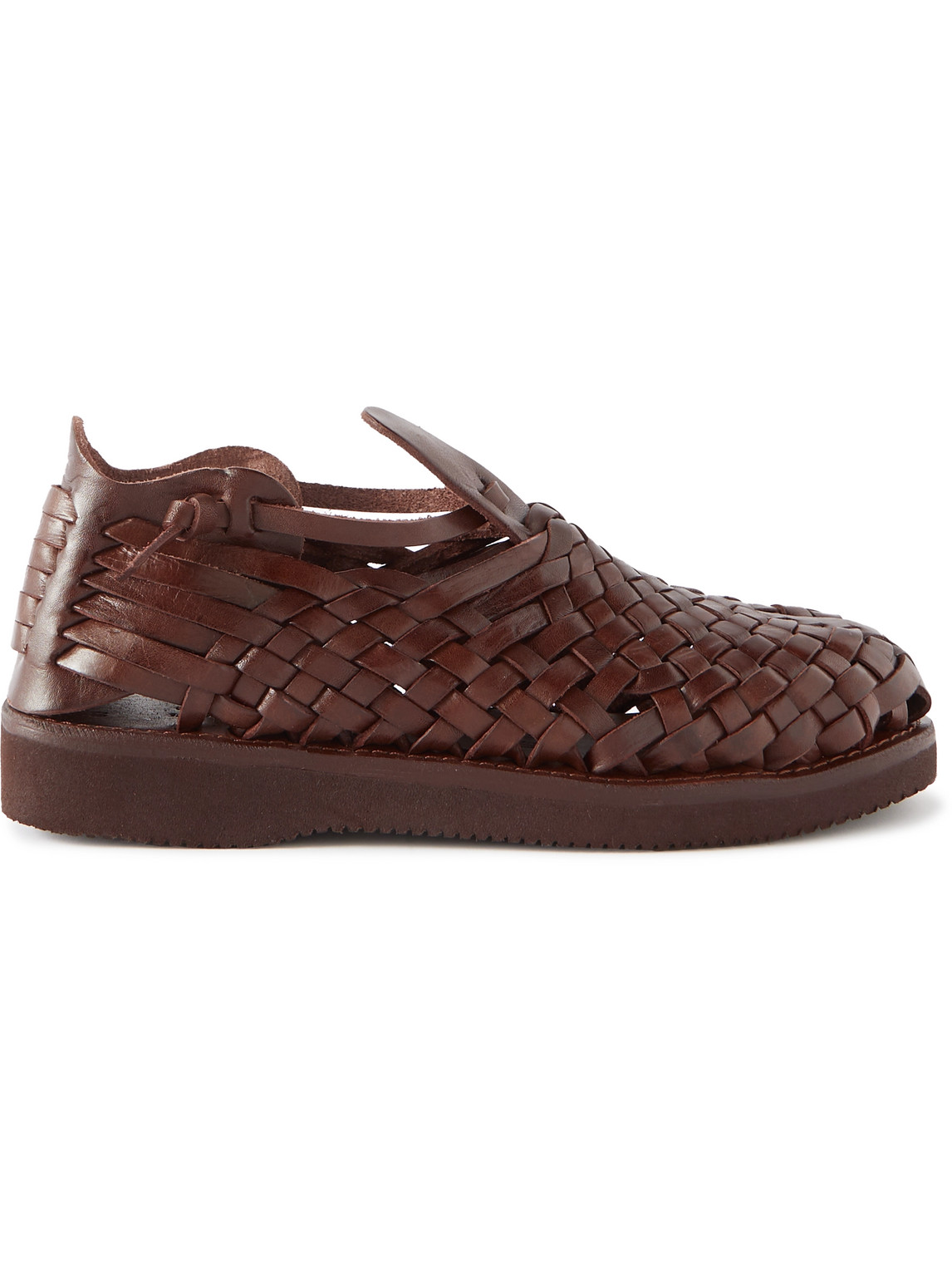 Cruz Woven Leather Sandals