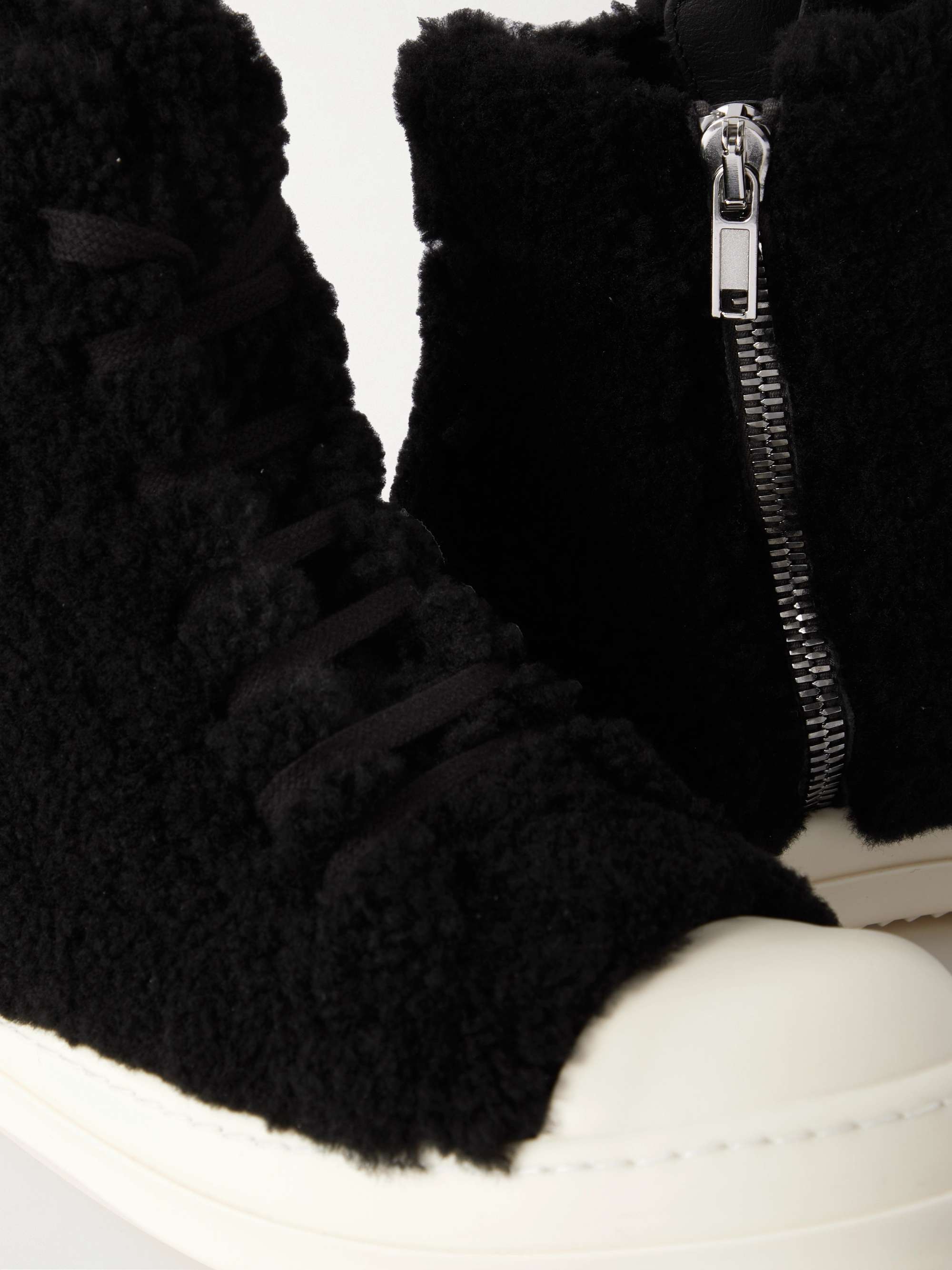 RICK OWENS Scarpe Shearling High-Top Sneakers