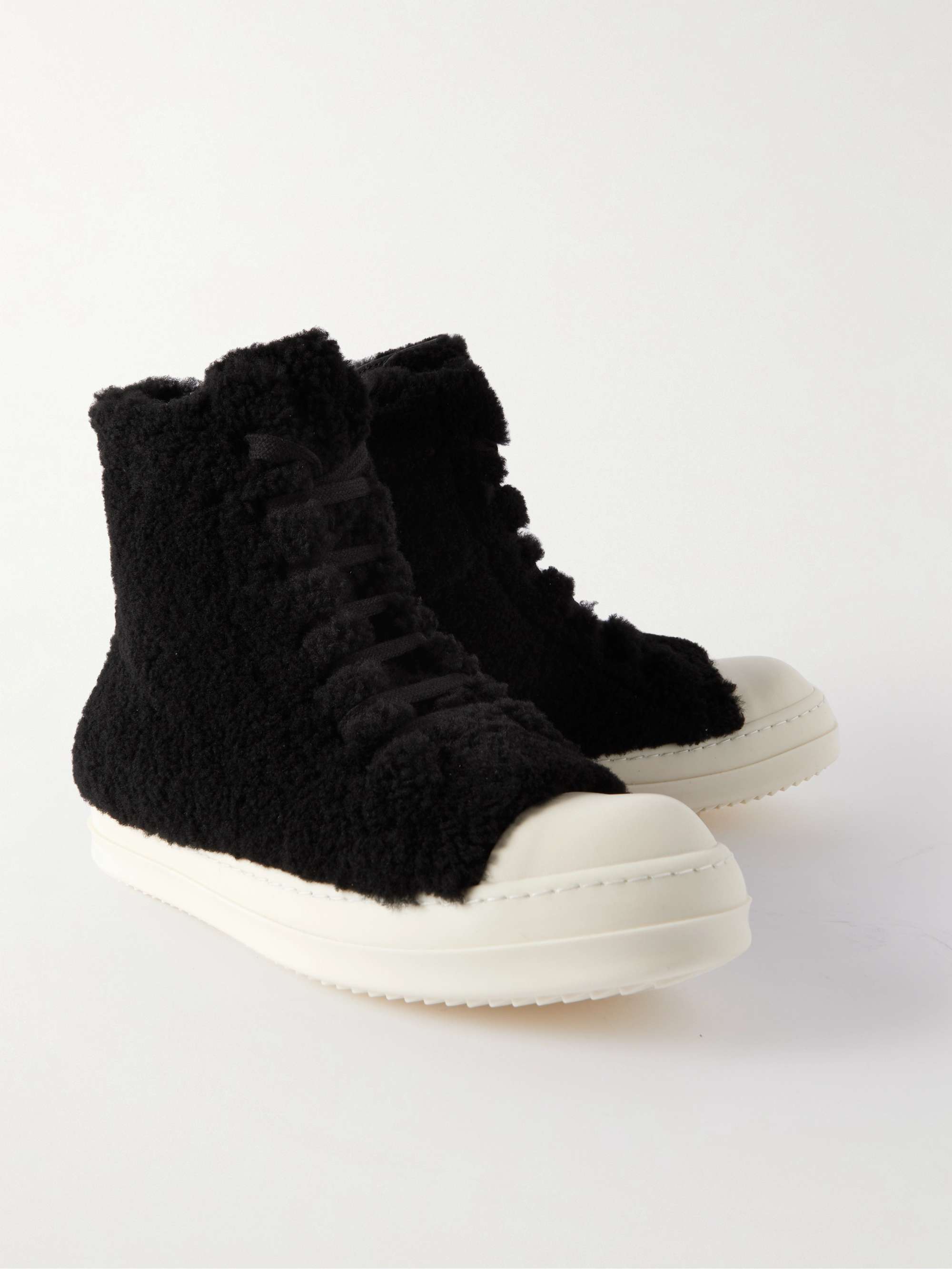 RICK OWENS Scarpe Shearling High-Top Sneakers