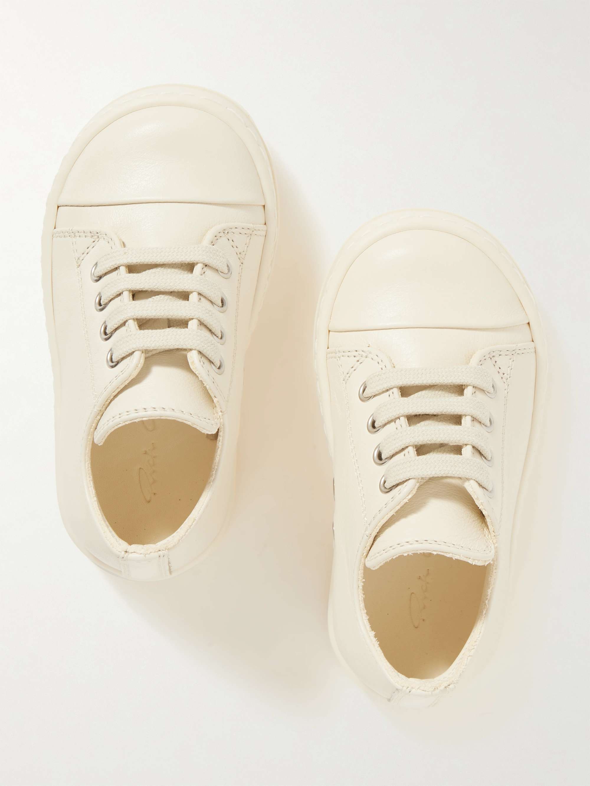 RICK OWENS KIDS Baby Leather Sneakers