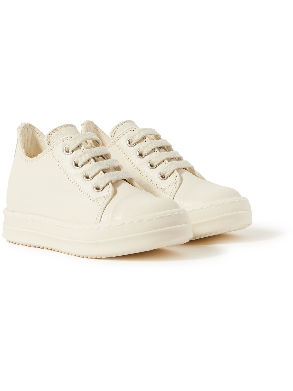 RICK OWENS BABY LEATHER SNEAKERS