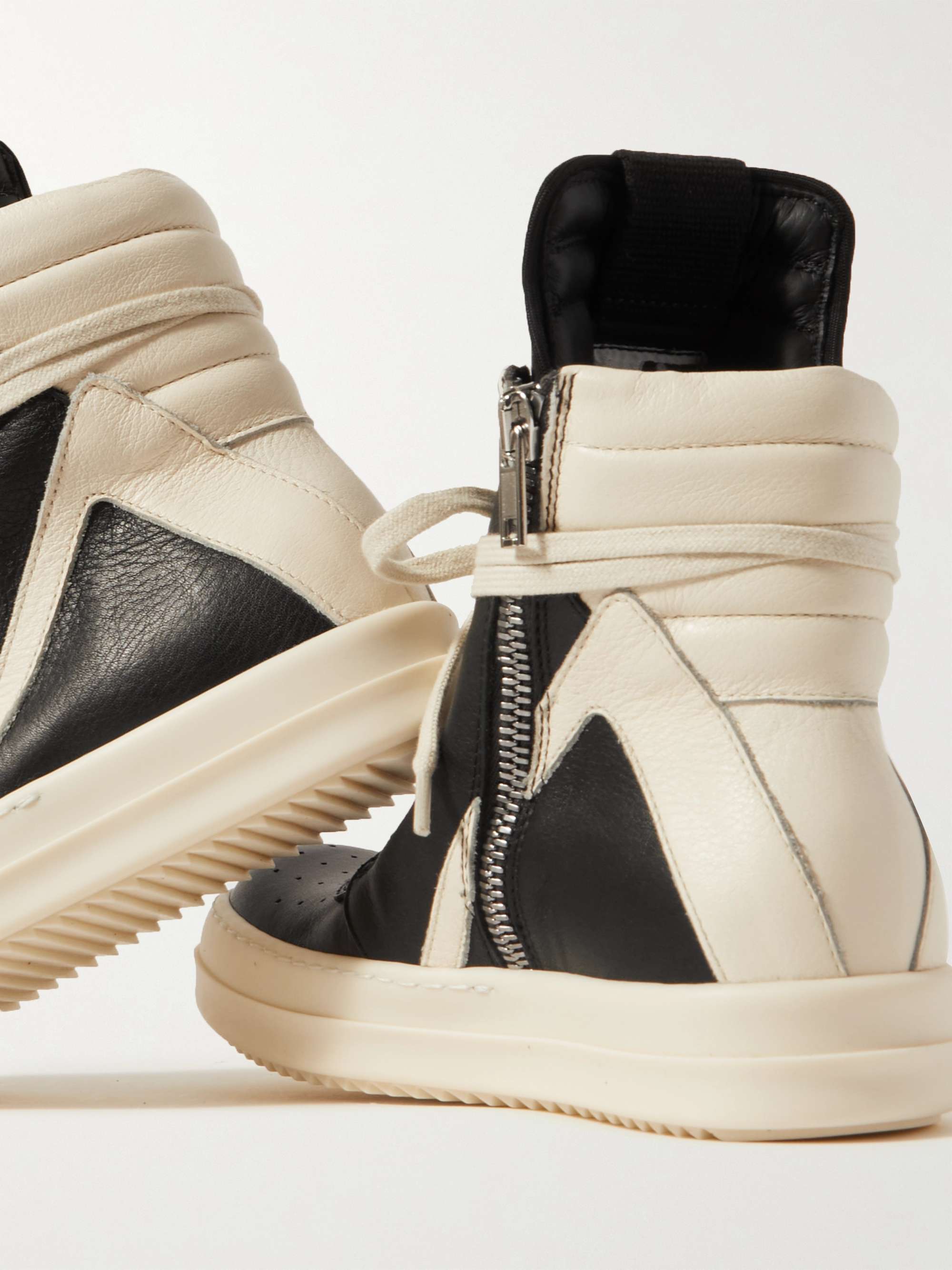 RICK OWENS KIDS Kids Geobasket Leather High-Top Sneakers