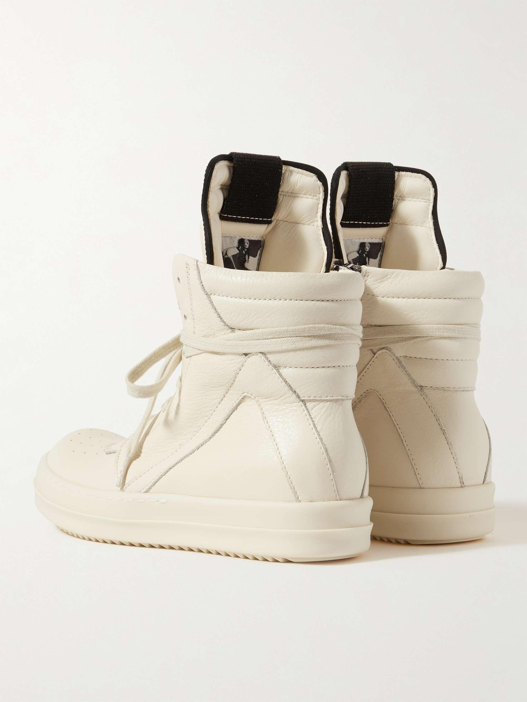 RICK OWENS KIDS Kids Geobasket Leather High-Top Sneakers