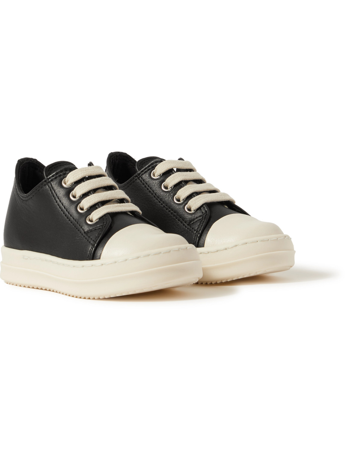 RICK OWENS BABY LEATHER SNEAKERS